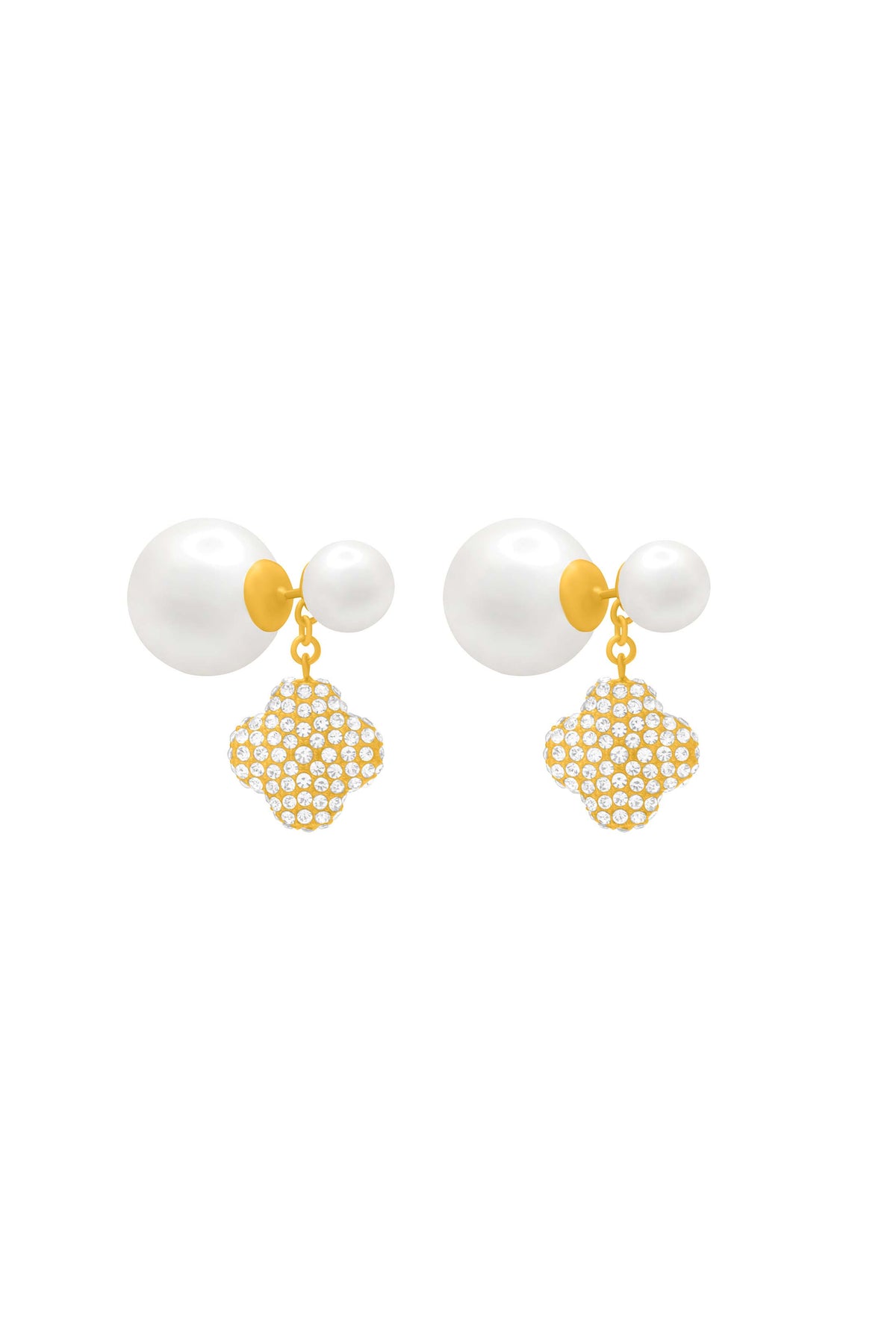Rossi Icon Pearl Double Sided Drop Stud Earring Set