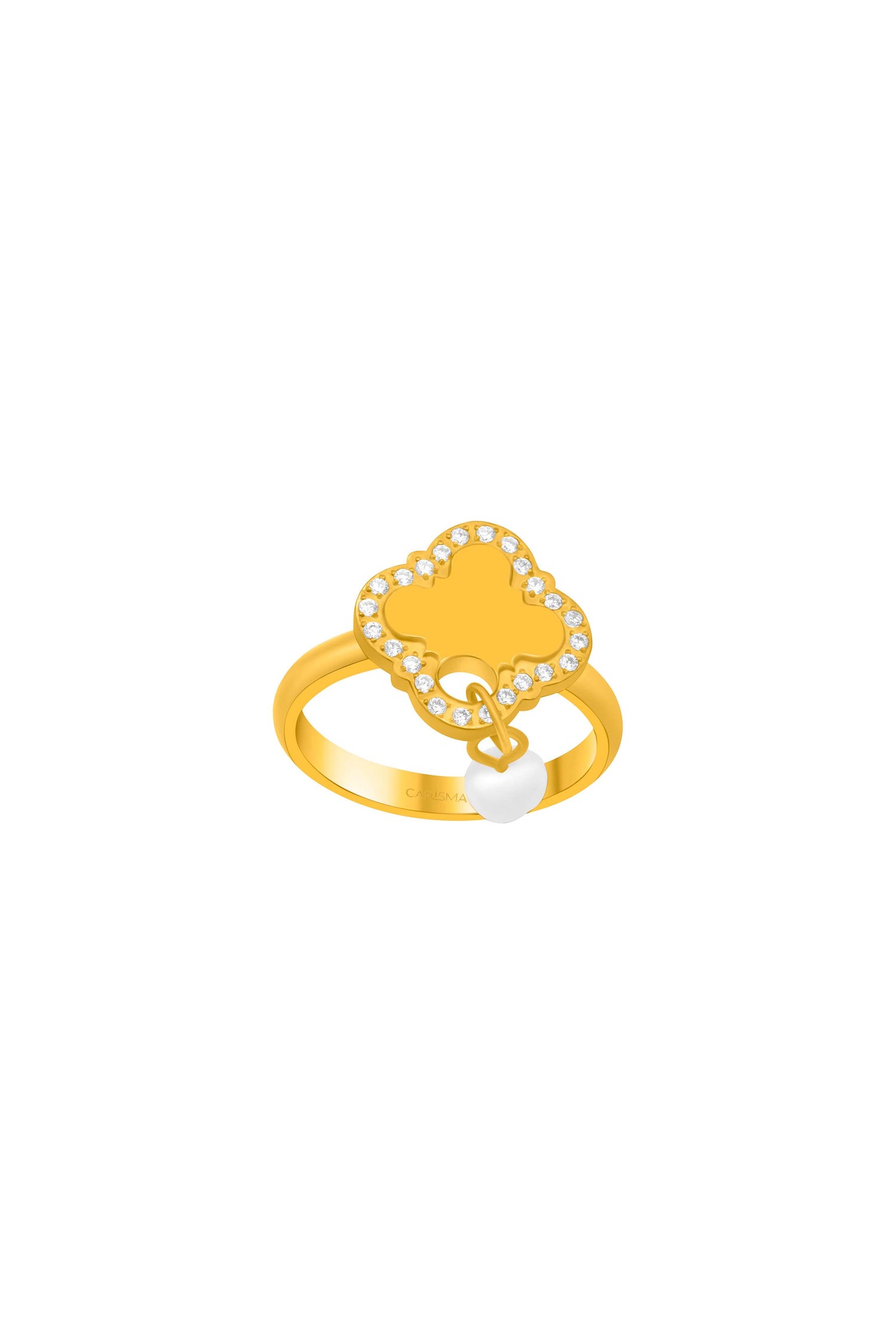 Pearl Linked Engravable Ring