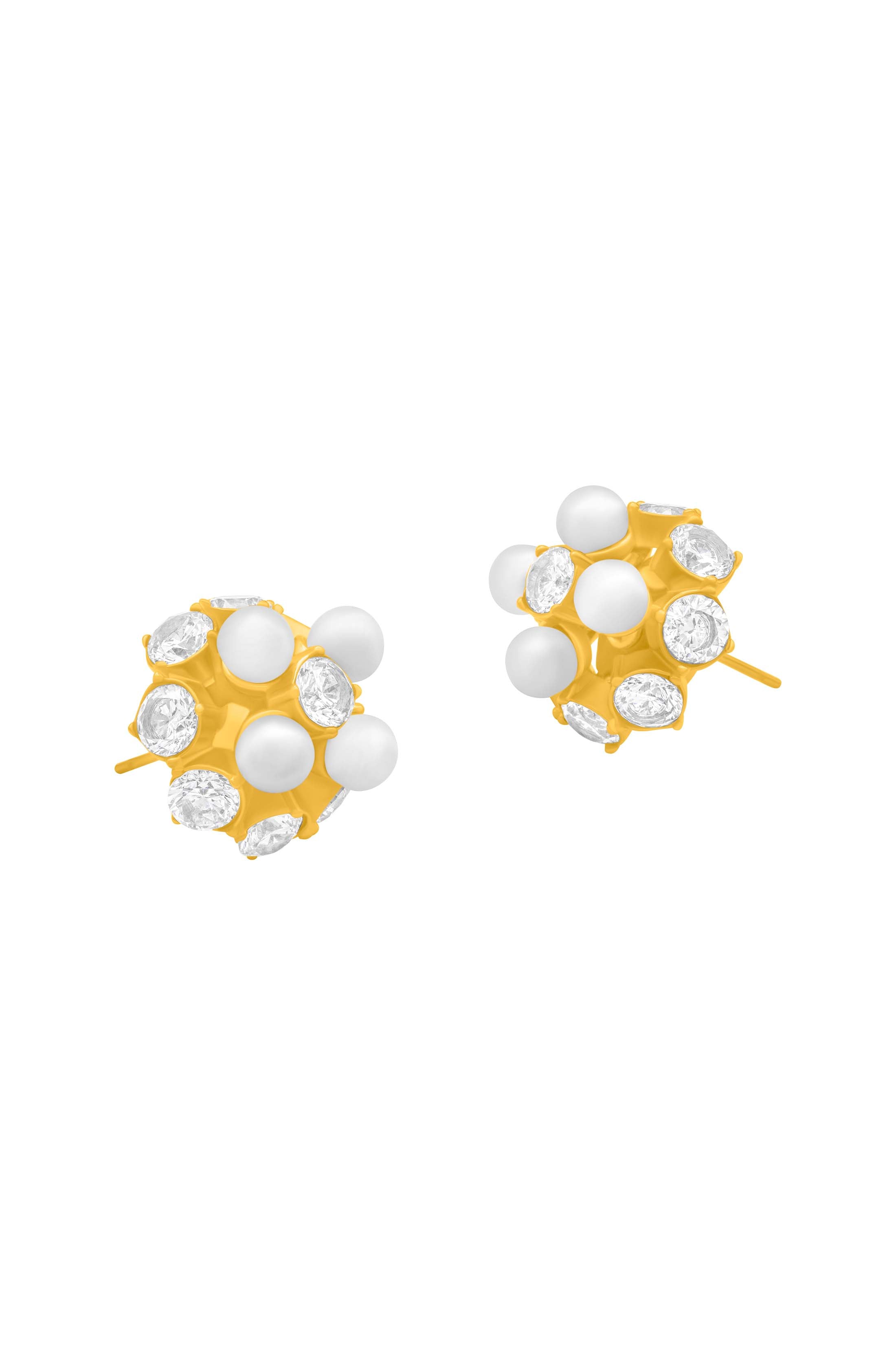 Pearl Radiance Statement Stud Earring Set