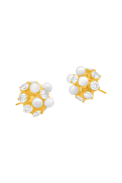 Pearl Radiance Statement Stud Earring Set