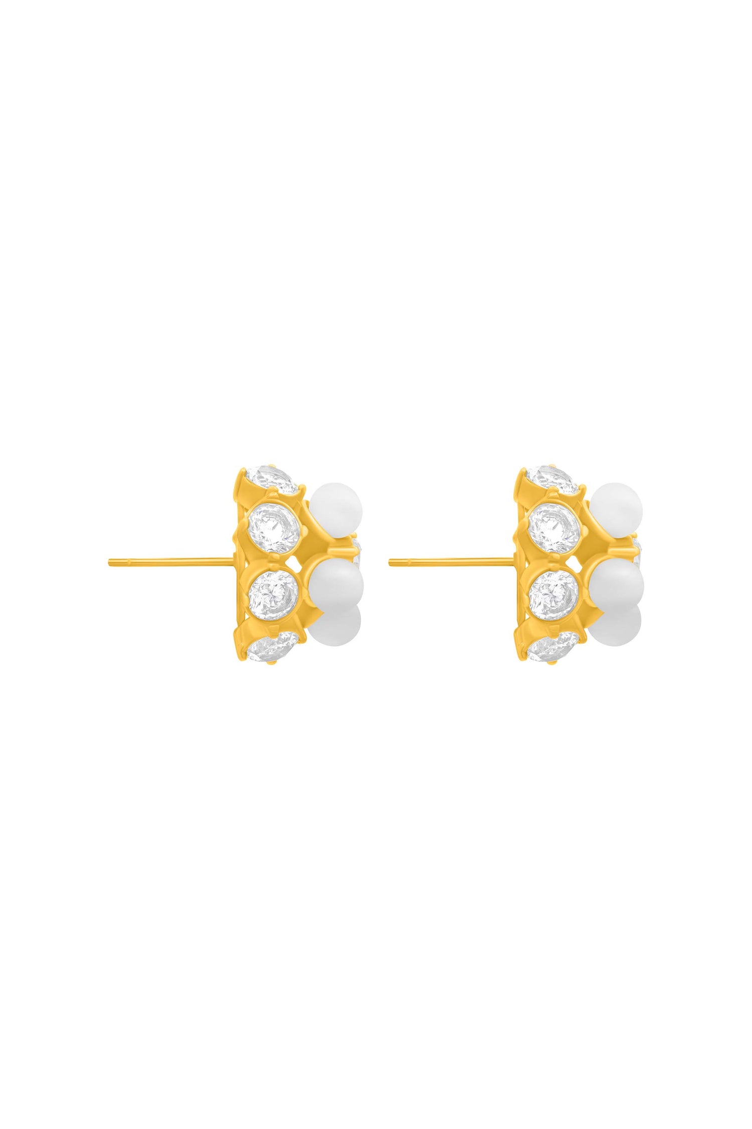 Pearl Radiance Statement Stud Earring Set
