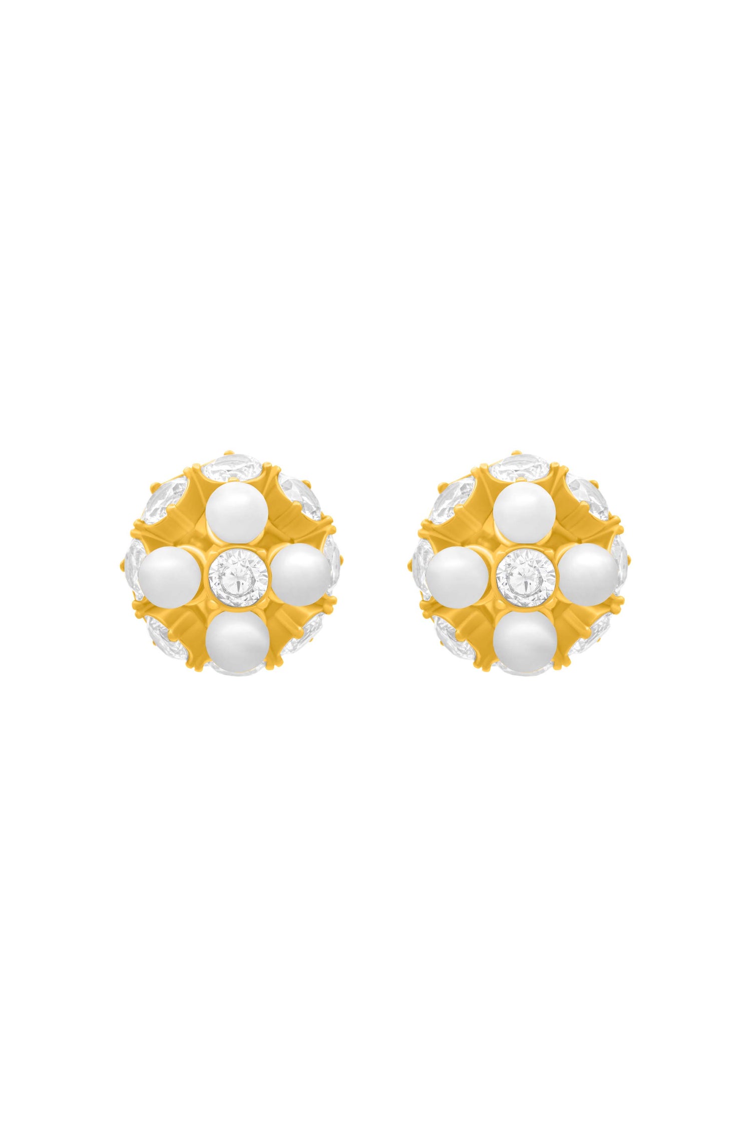 Pearl Radiance Statement Stud Earring Set