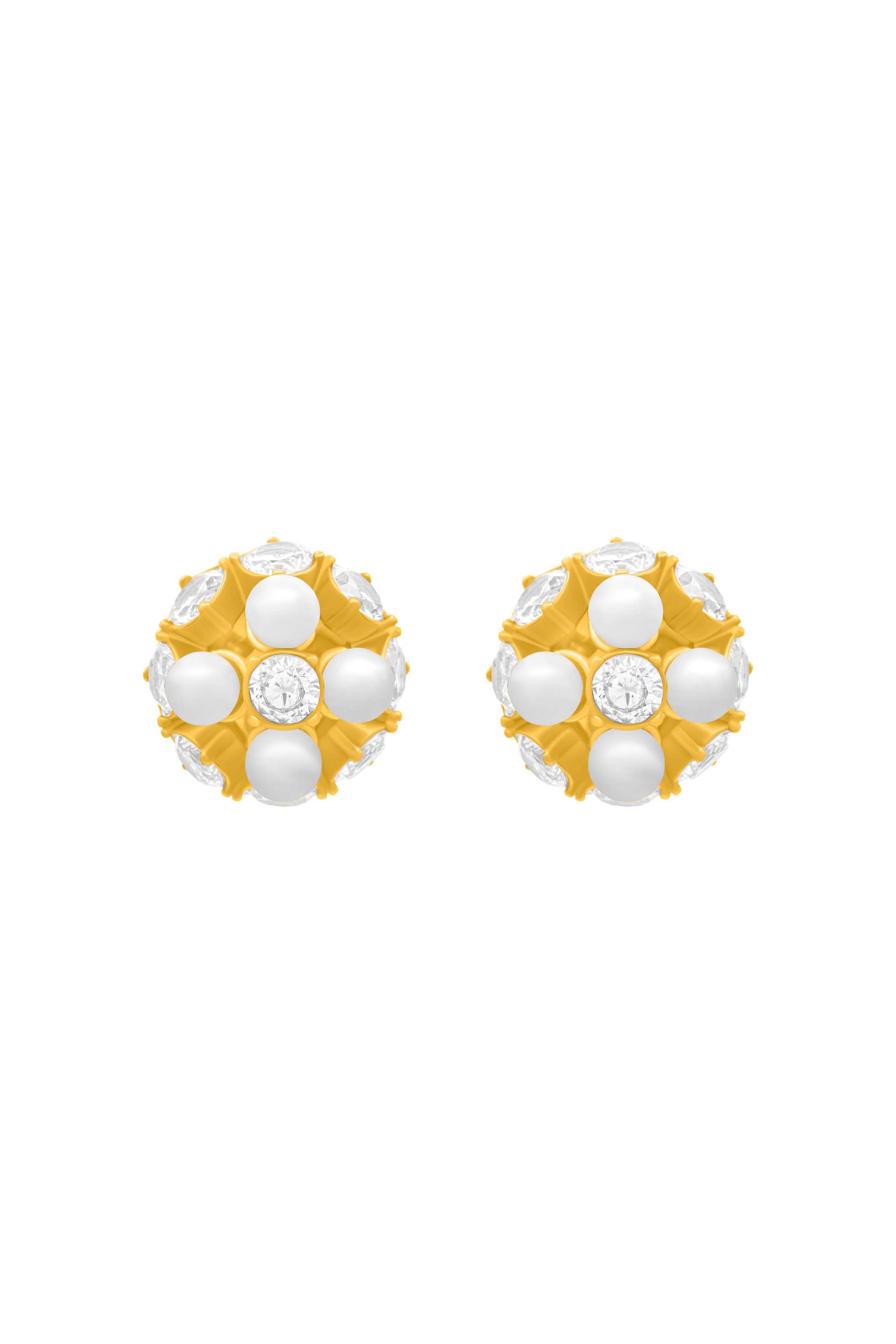 Pearl Radiance Statement Stud Earring Set