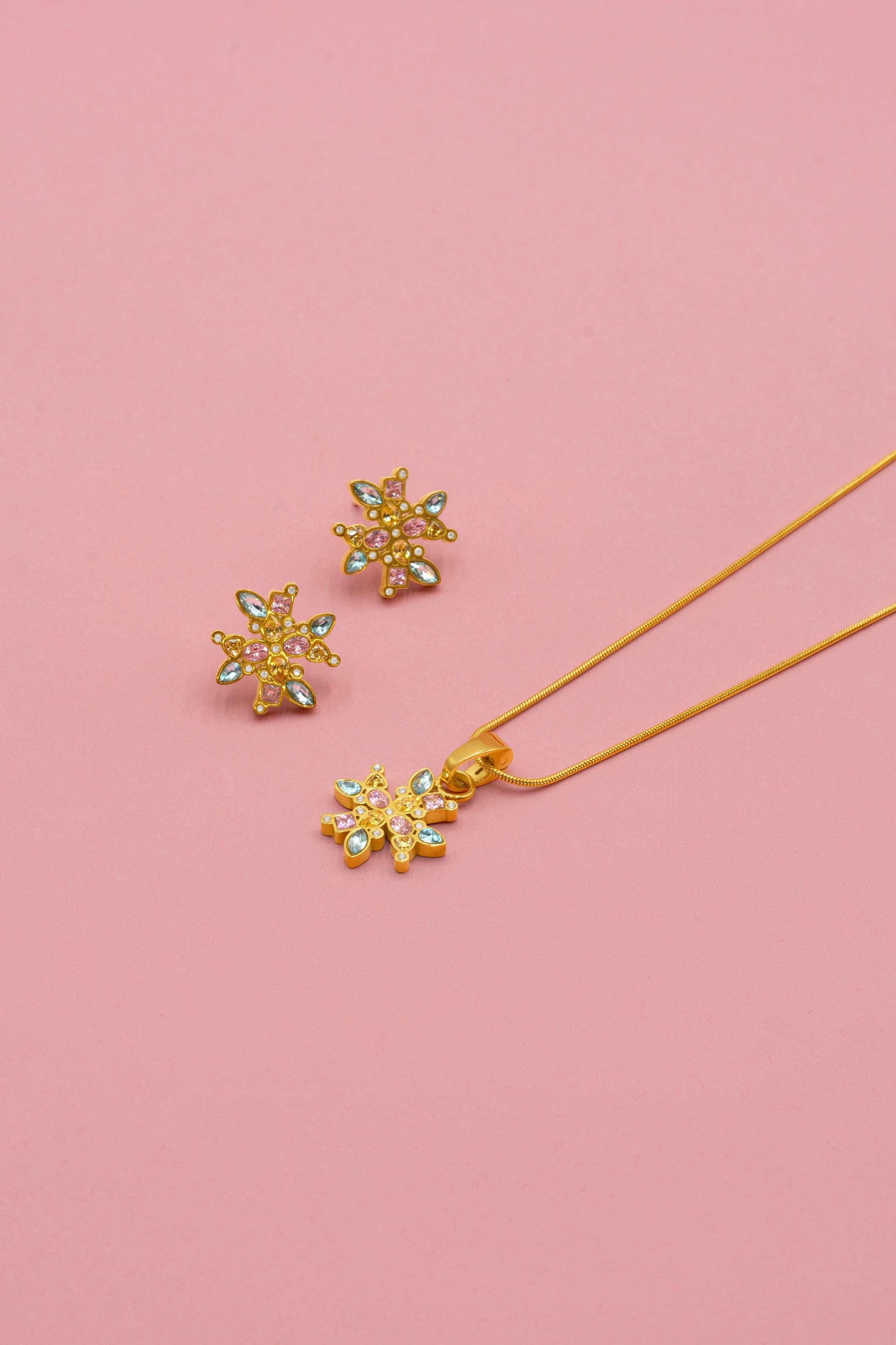 Maltese Cross Regalia Petite Stud Earring Set &amp; Necklace Gift Set