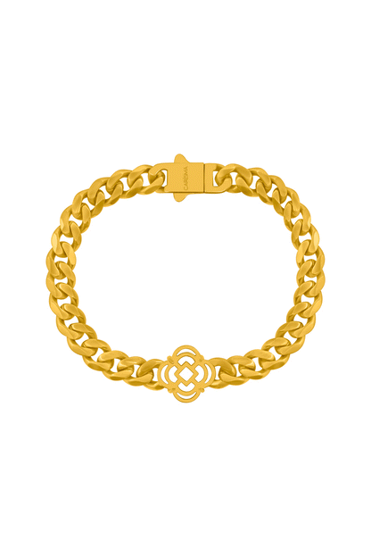 Stone Station Curb Chain Bracelet