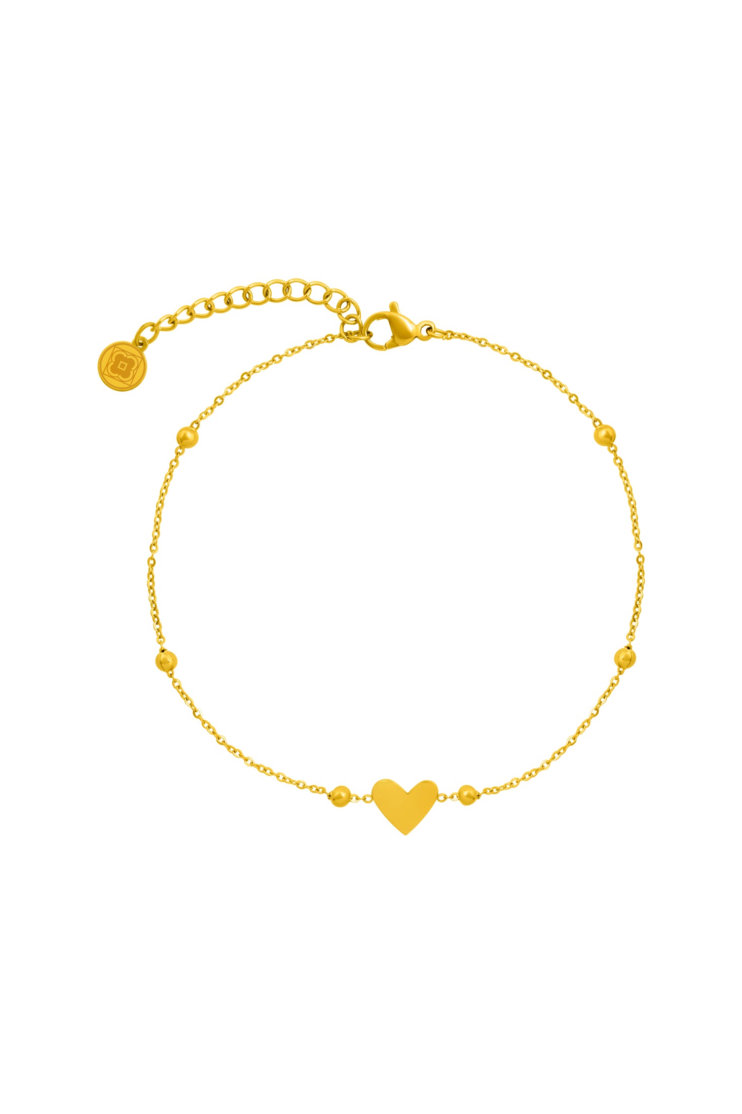 Engravable Heart Anklet