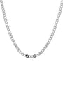 Black Zirconia Curb Chain Necklace