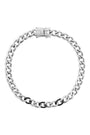 Black Zirconia Curb Chain Bracelet