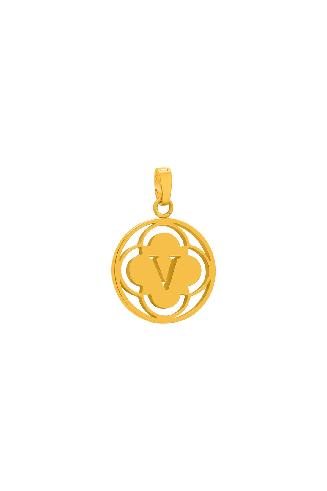 &quot;V&quot; Carisma Logo Letter Pendant