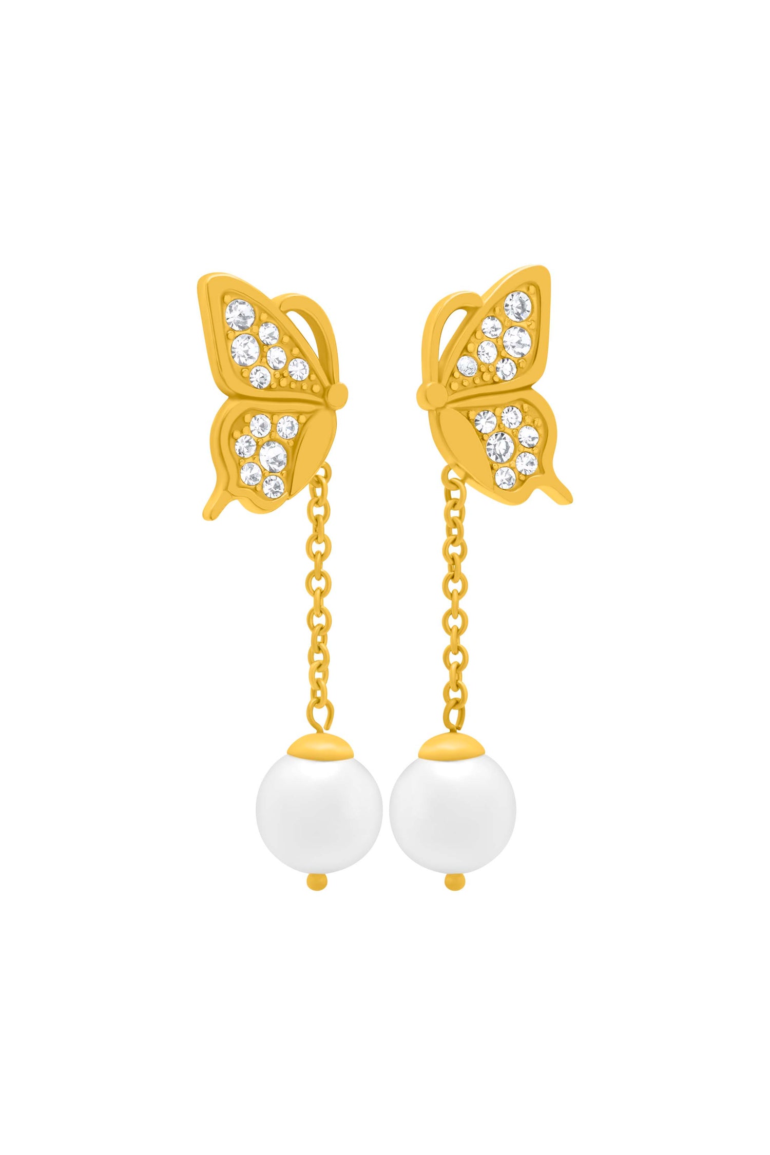 Farfett tal-Fejġel Perla Drop Stud Earring Set