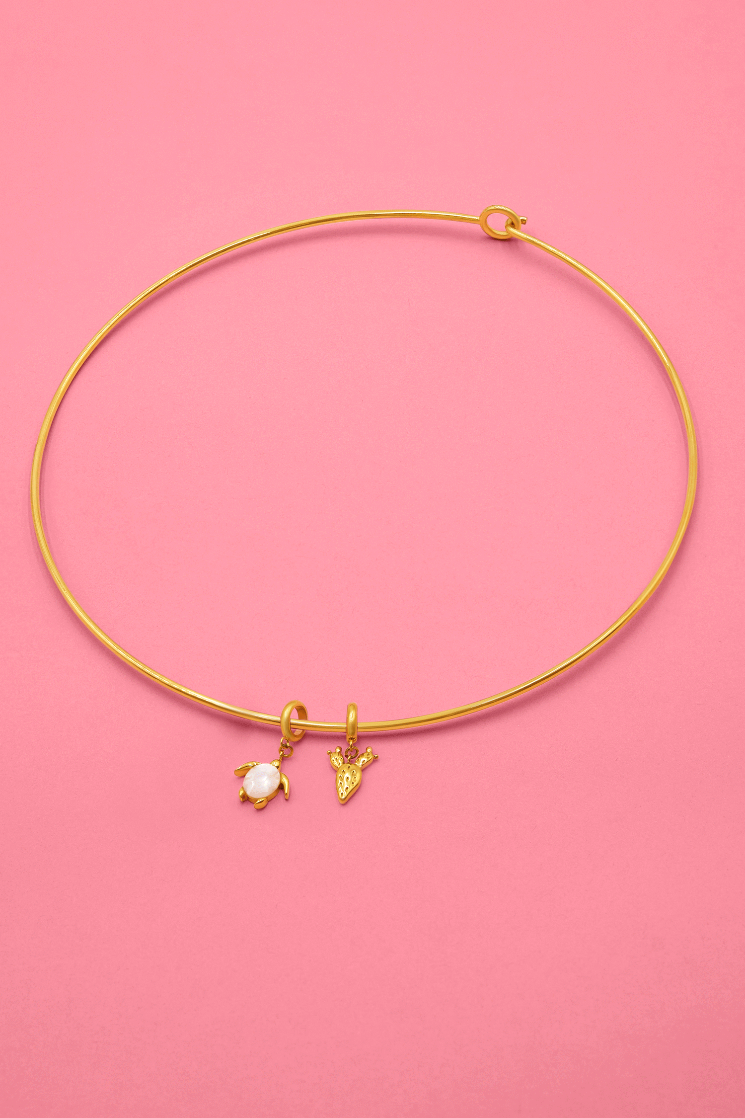 Cuff Necklace - Double Cuff Charm Gift Set