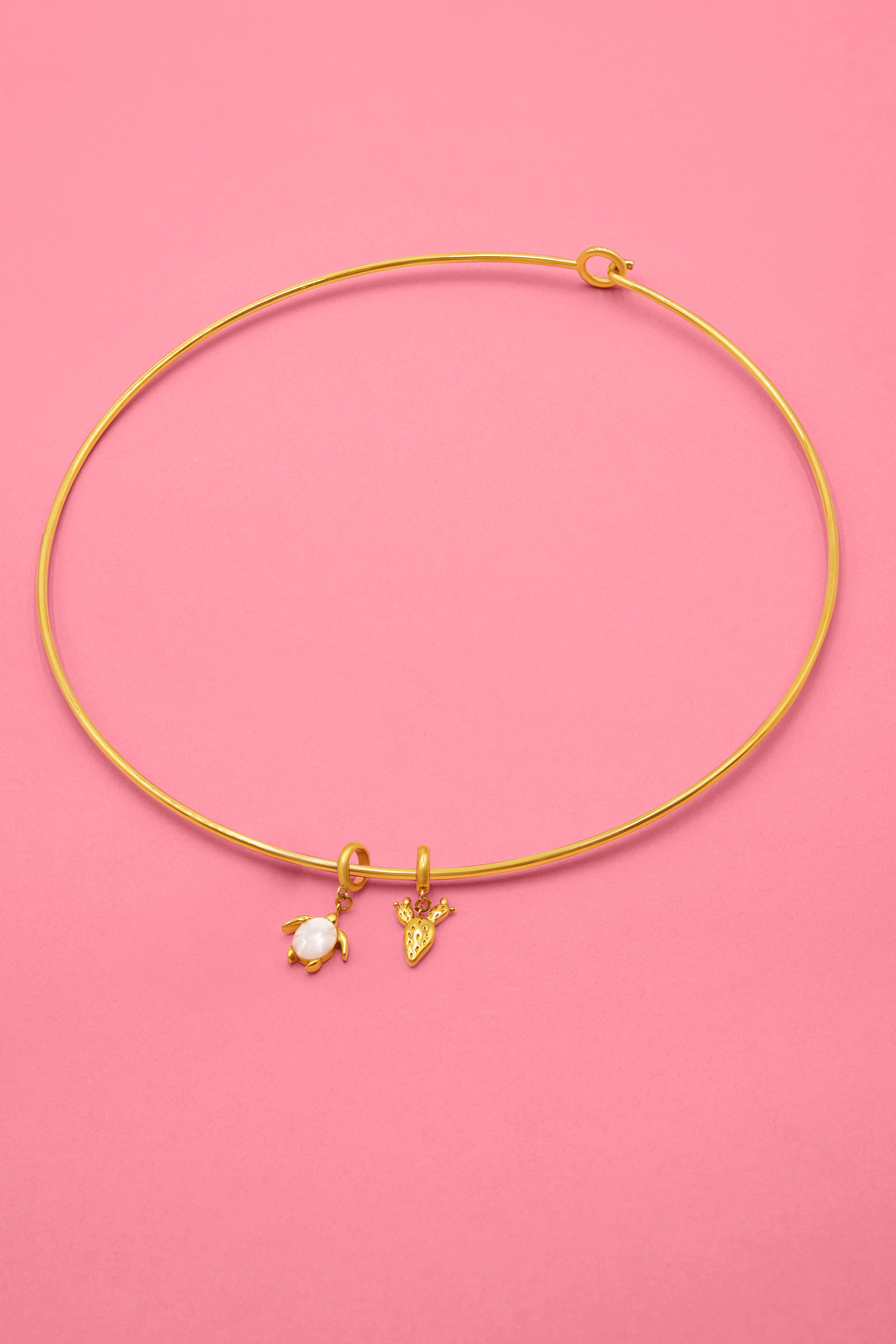 Cuff Necklace - Double Cuff Charm Gift Set