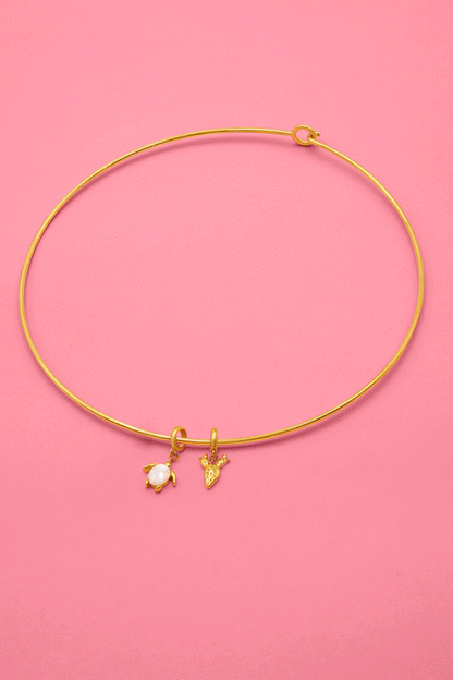 Cuff Necklace - Double Cuff Charm Gift Set