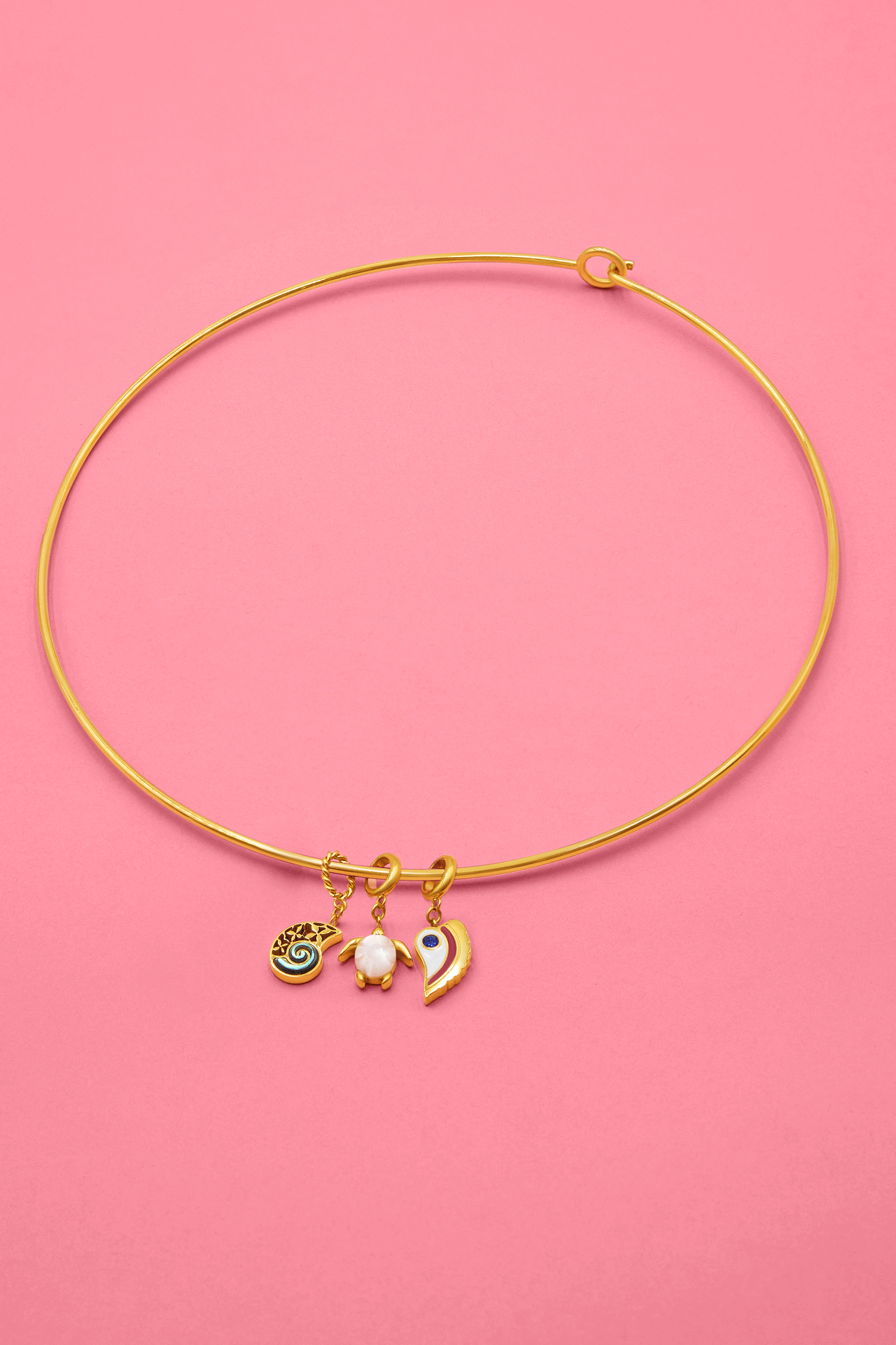 Cuff Necklace - Triple Cuff Charm Gift Set