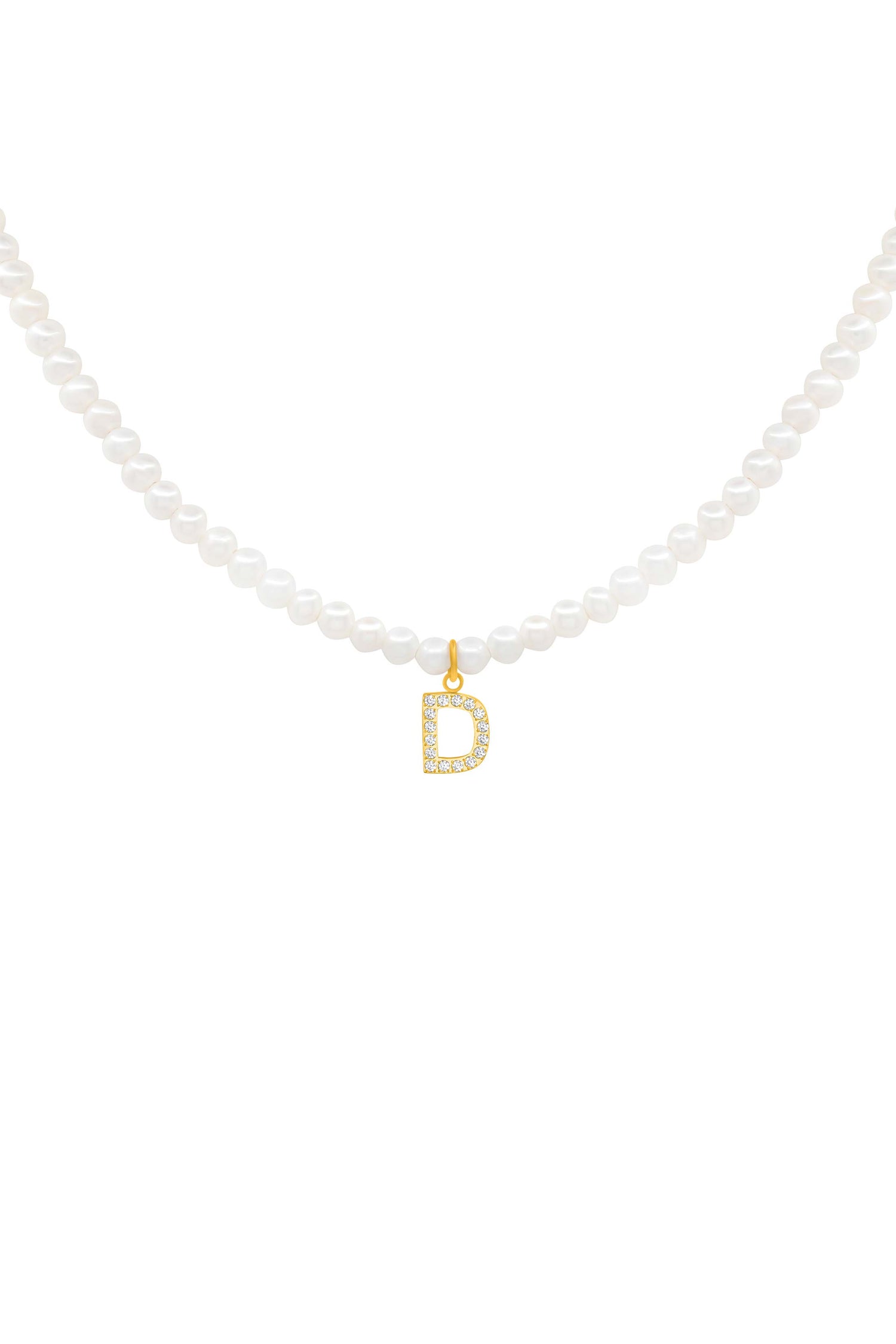 Initial Freshwater Pearl Necklace