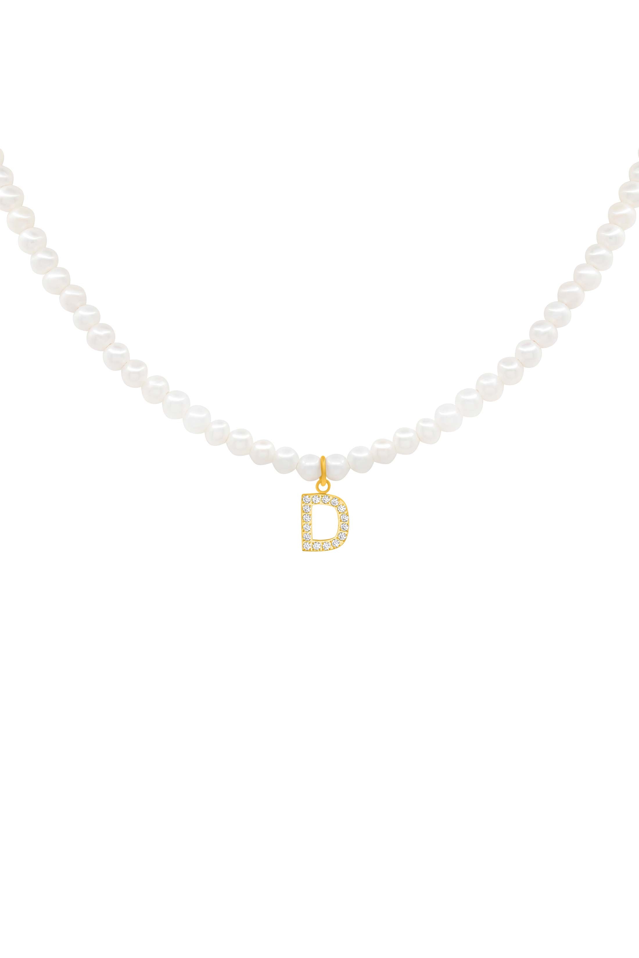 Initial Freshwater Pearl Necklace