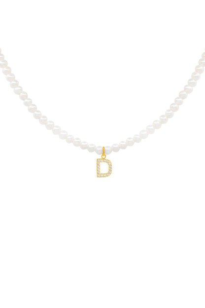 Initial Freshwater Pearl Necklace