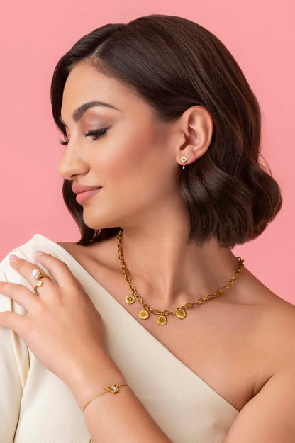 Petite Perla Drop Stud Earring Set