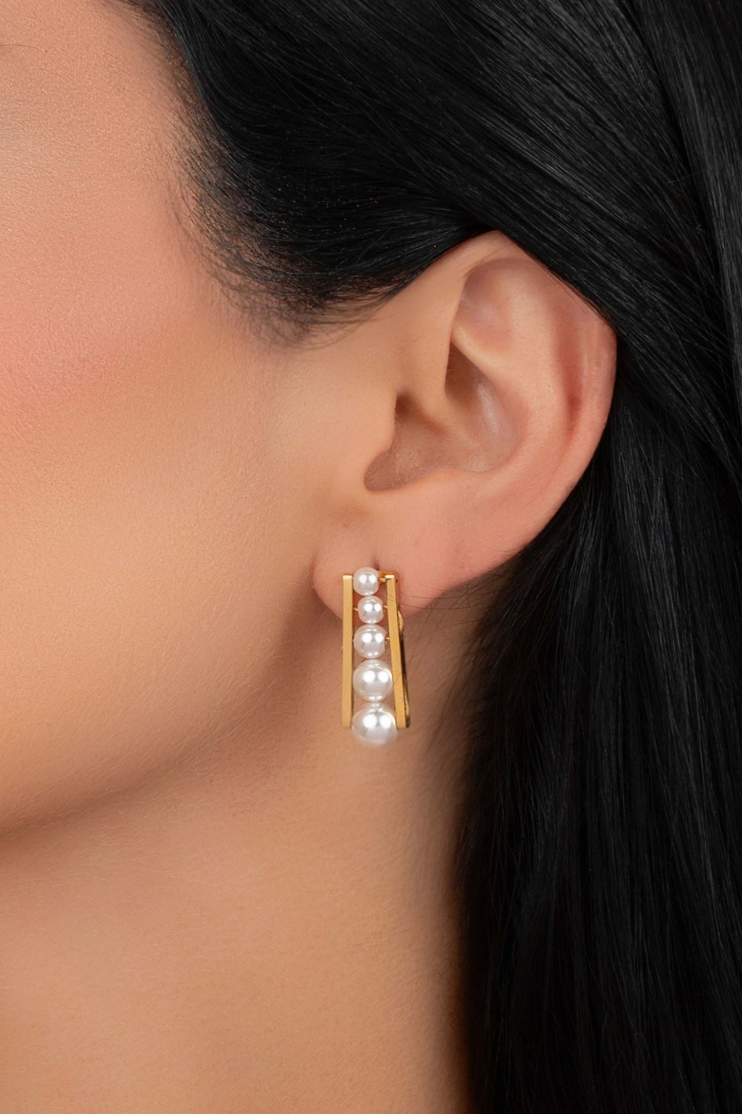 Pearl Cascade Earring Set