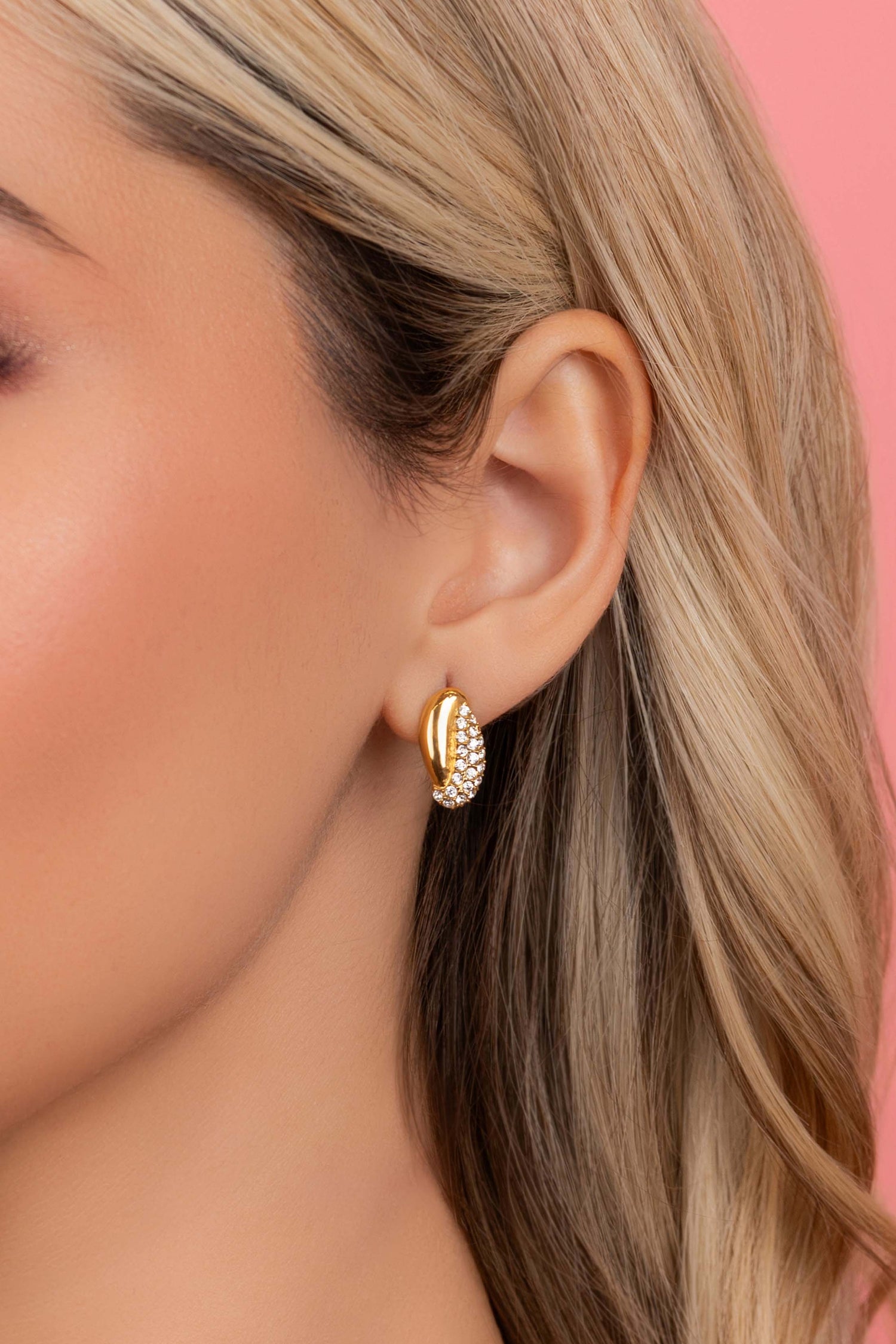 Pavé Twist Stud Earring Set