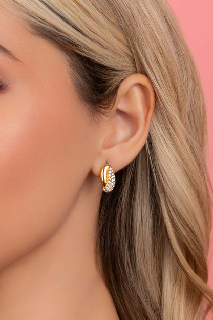 Pavé Twist Stud Earring Set