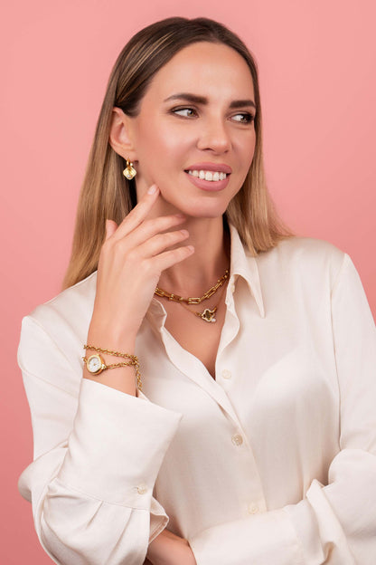 Mother of Pearl Double Wrap Watch