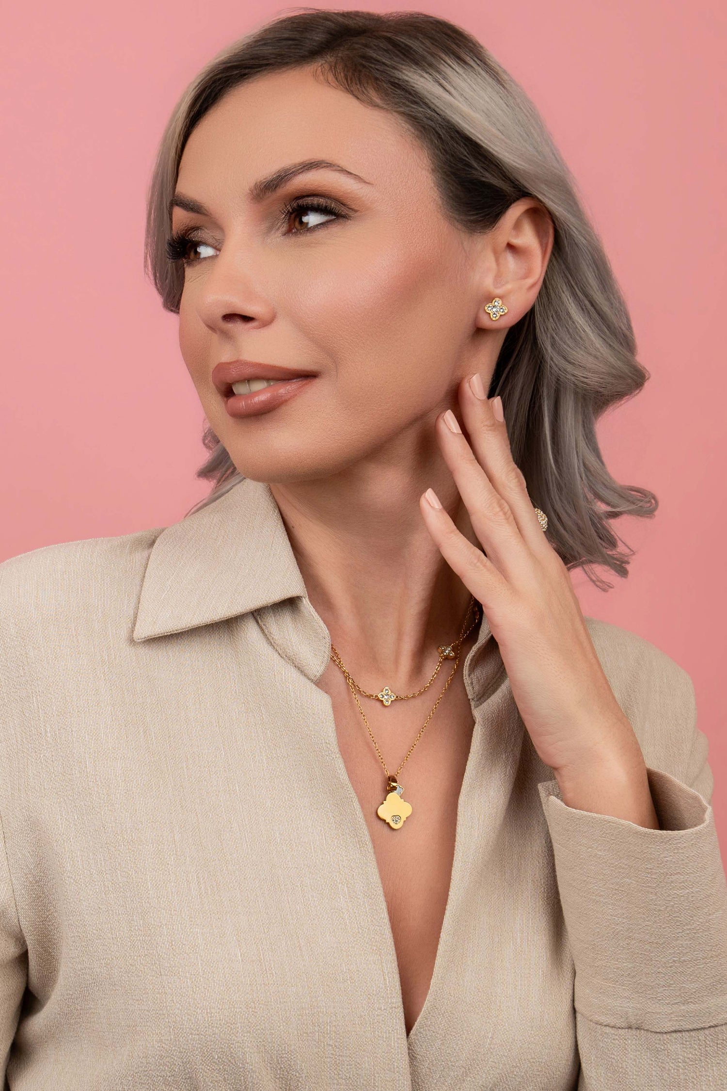 Carisma Heart Engravable Emblem Necklace