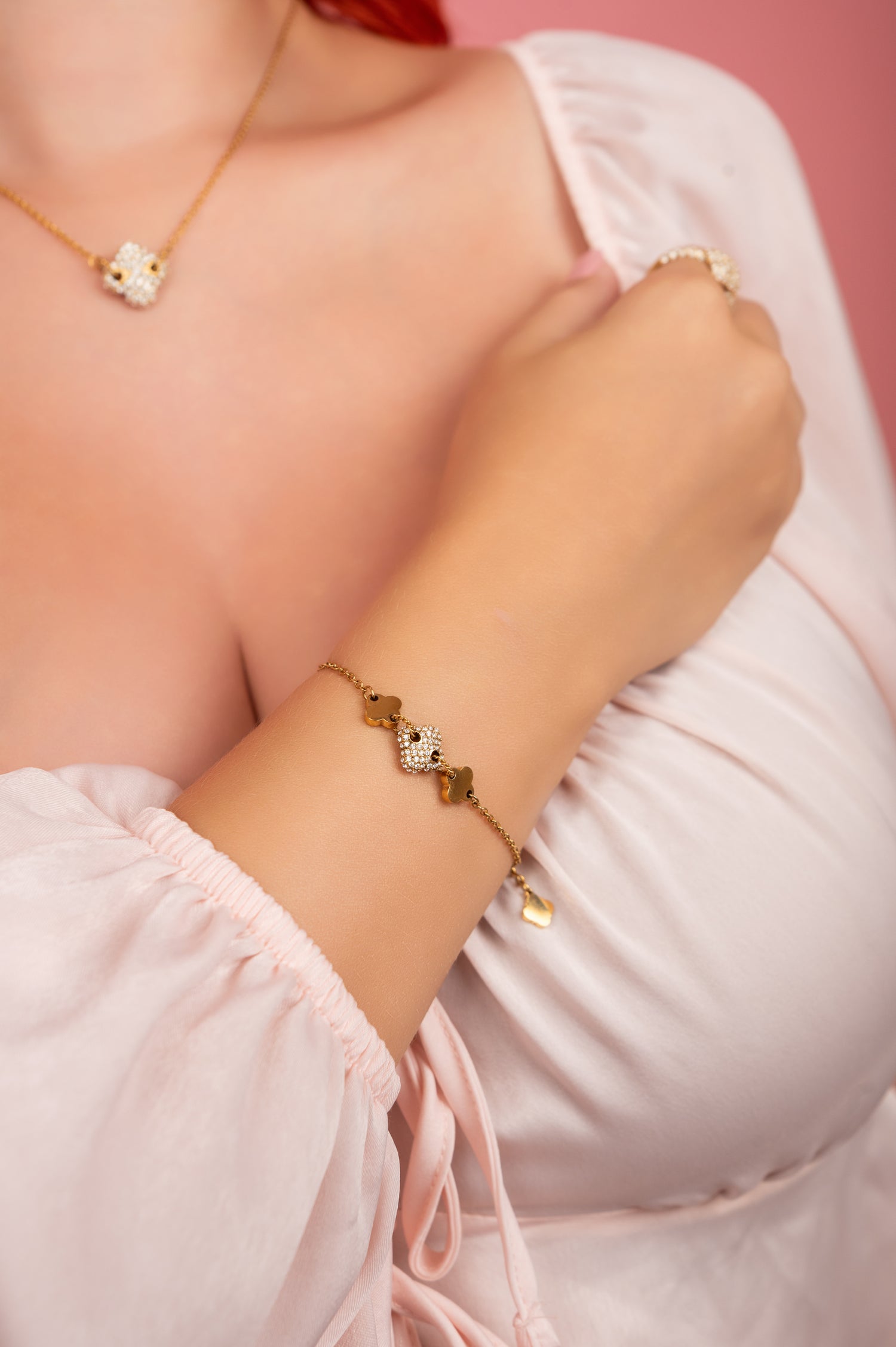 Rossi Nova Bracelet, Necklace &amp; Rossica Candle Gift Set