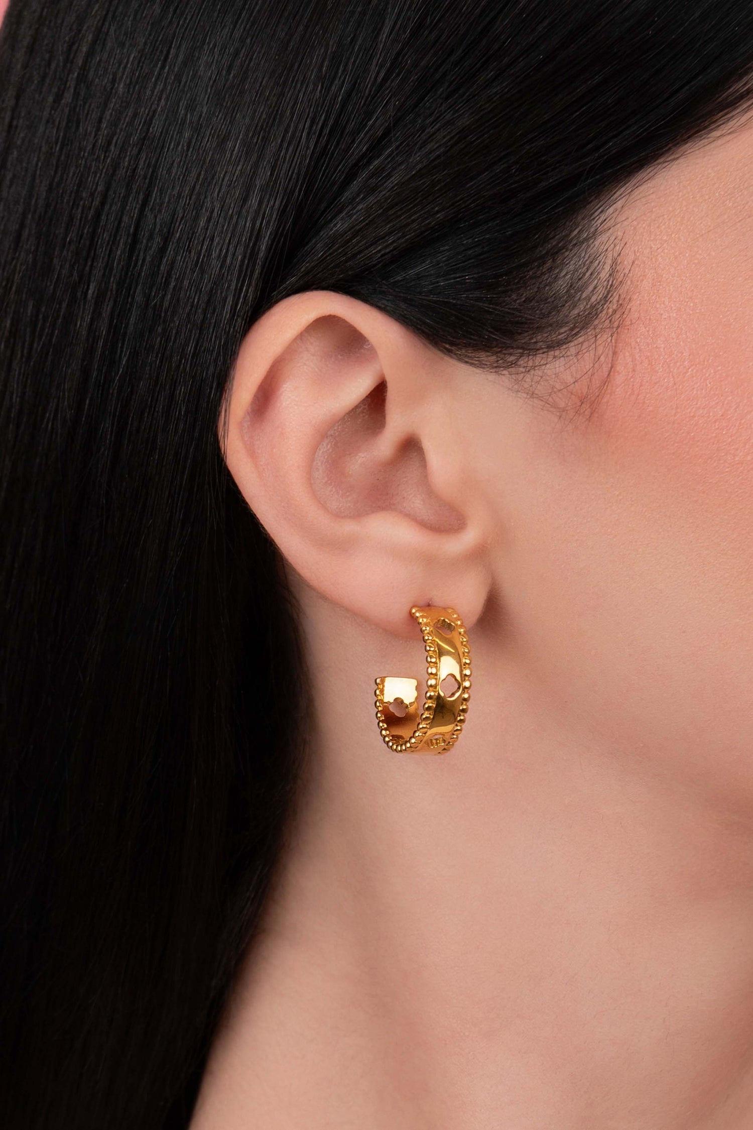 Carisma Emblem Hoop Earring Set