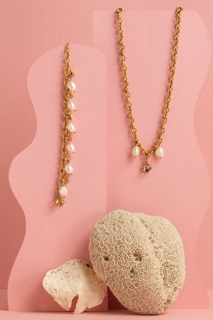 Gaia’s Cable Freshwater Pearl Chain Necklace