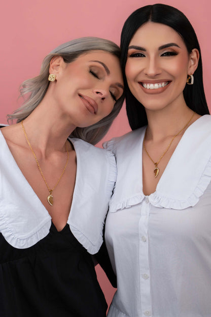 Together Apart Heart Necklace Gift Set