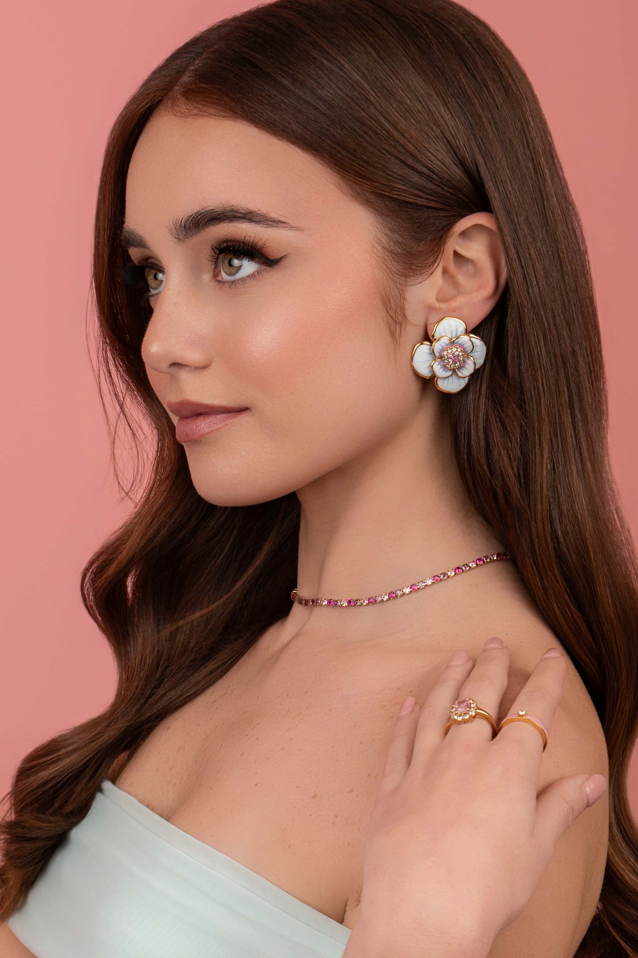 Pimpernell Blu Statement Earring Set