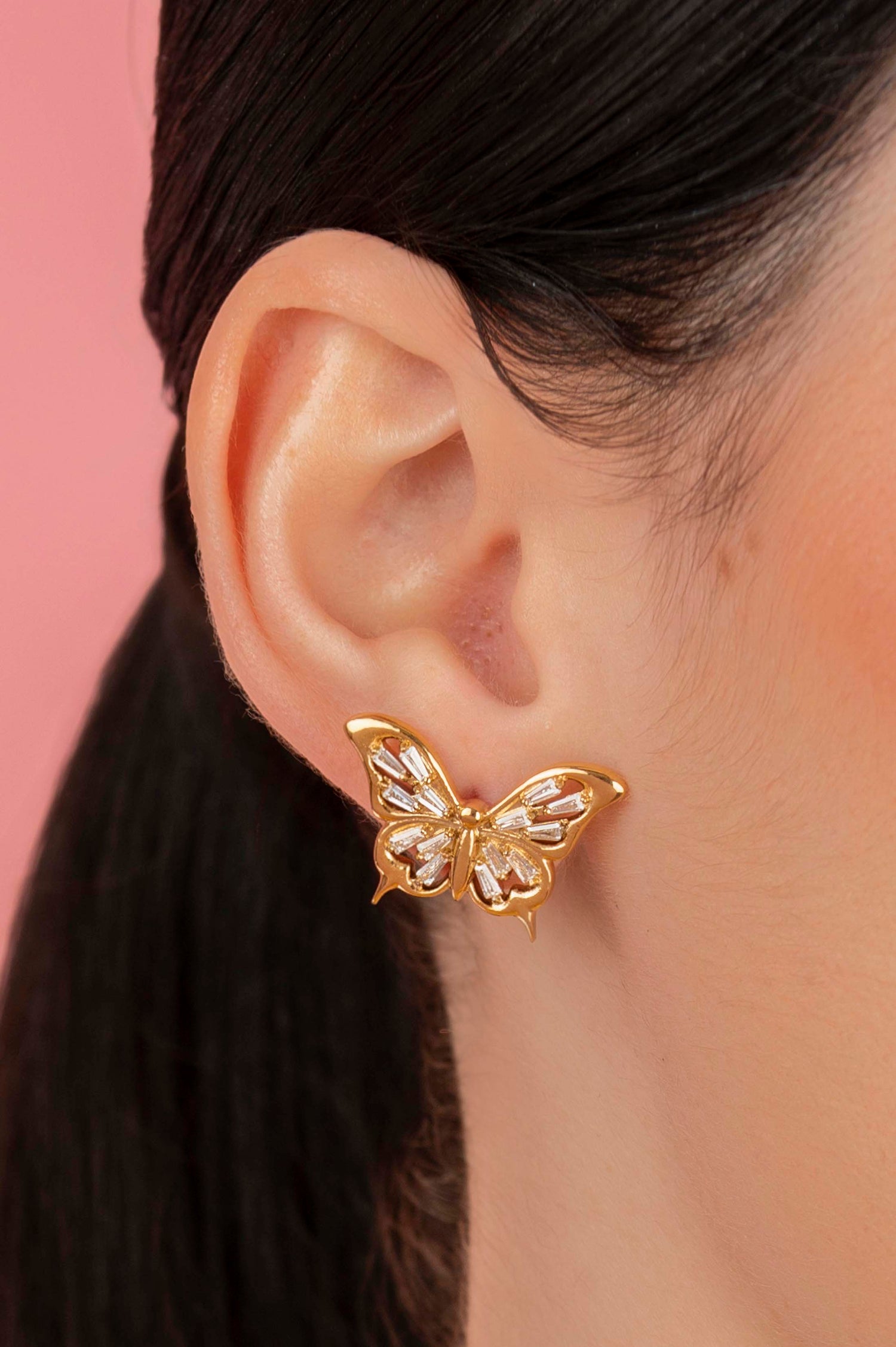 Farfett tal-Fejġel Crystal Statement Stud Earring Set