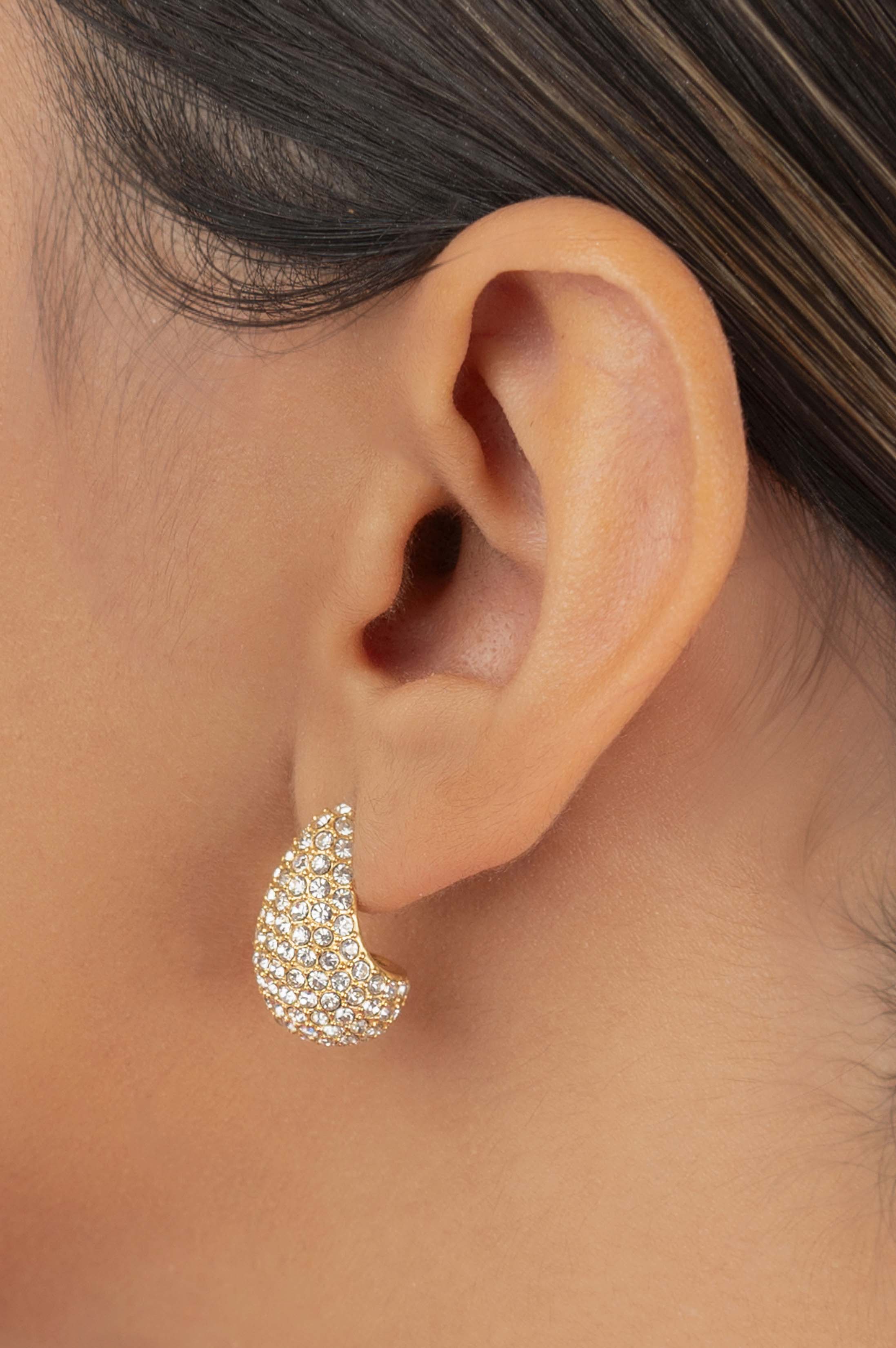 Teardrop Pavé Stud Earring Set