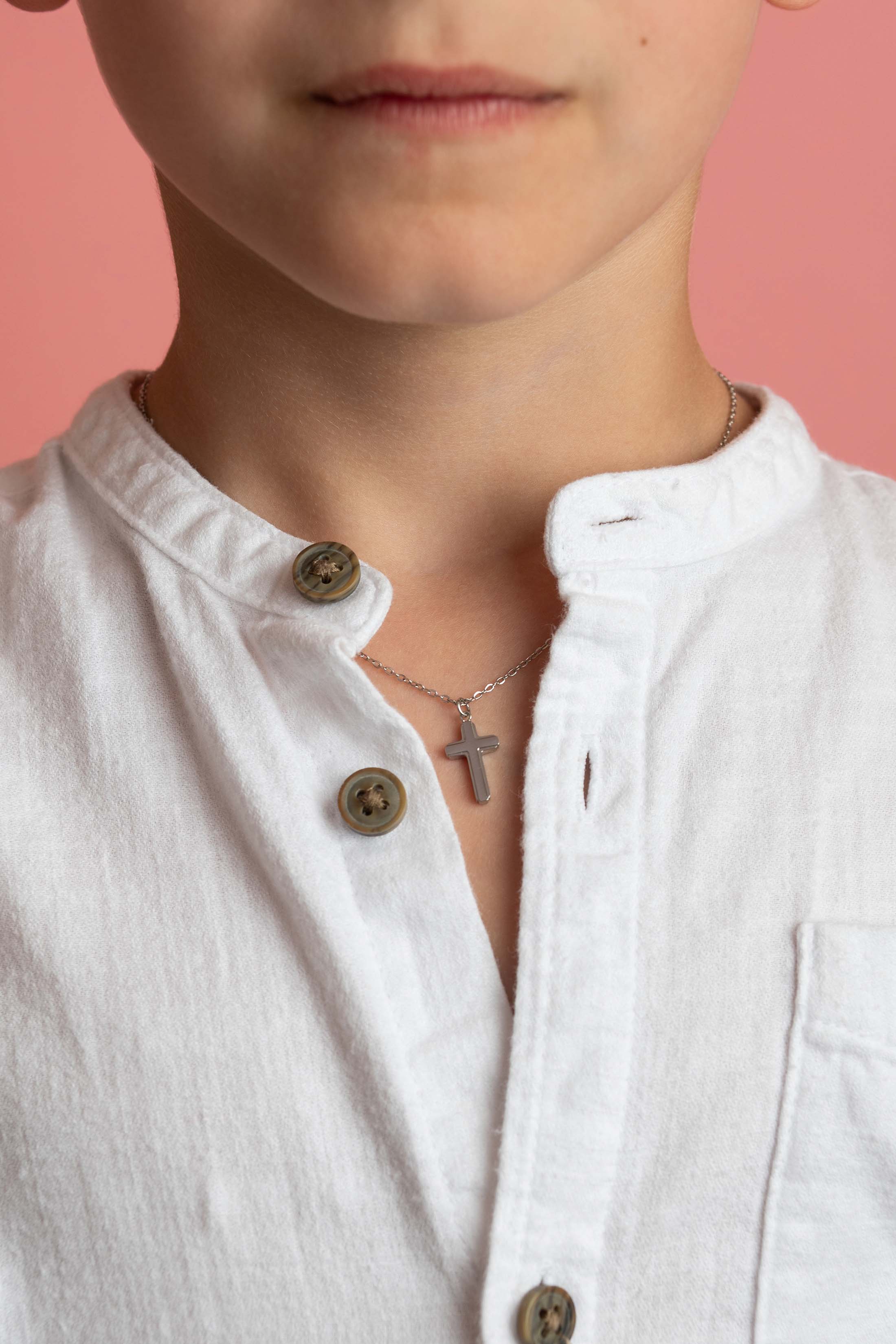 Cross Silver Necklace &amp; Bracelet Gift Set