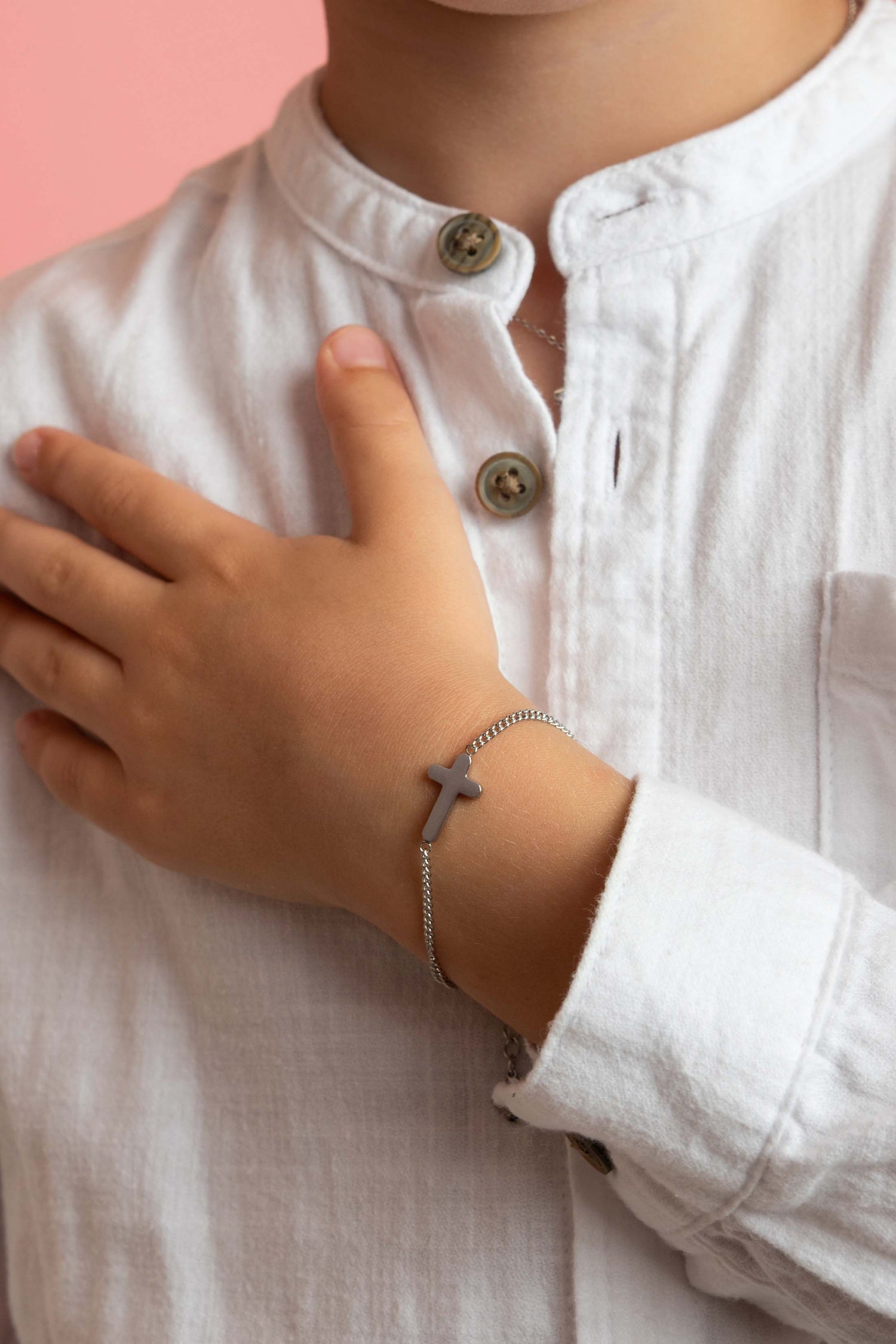 Cross Silver Bracelet