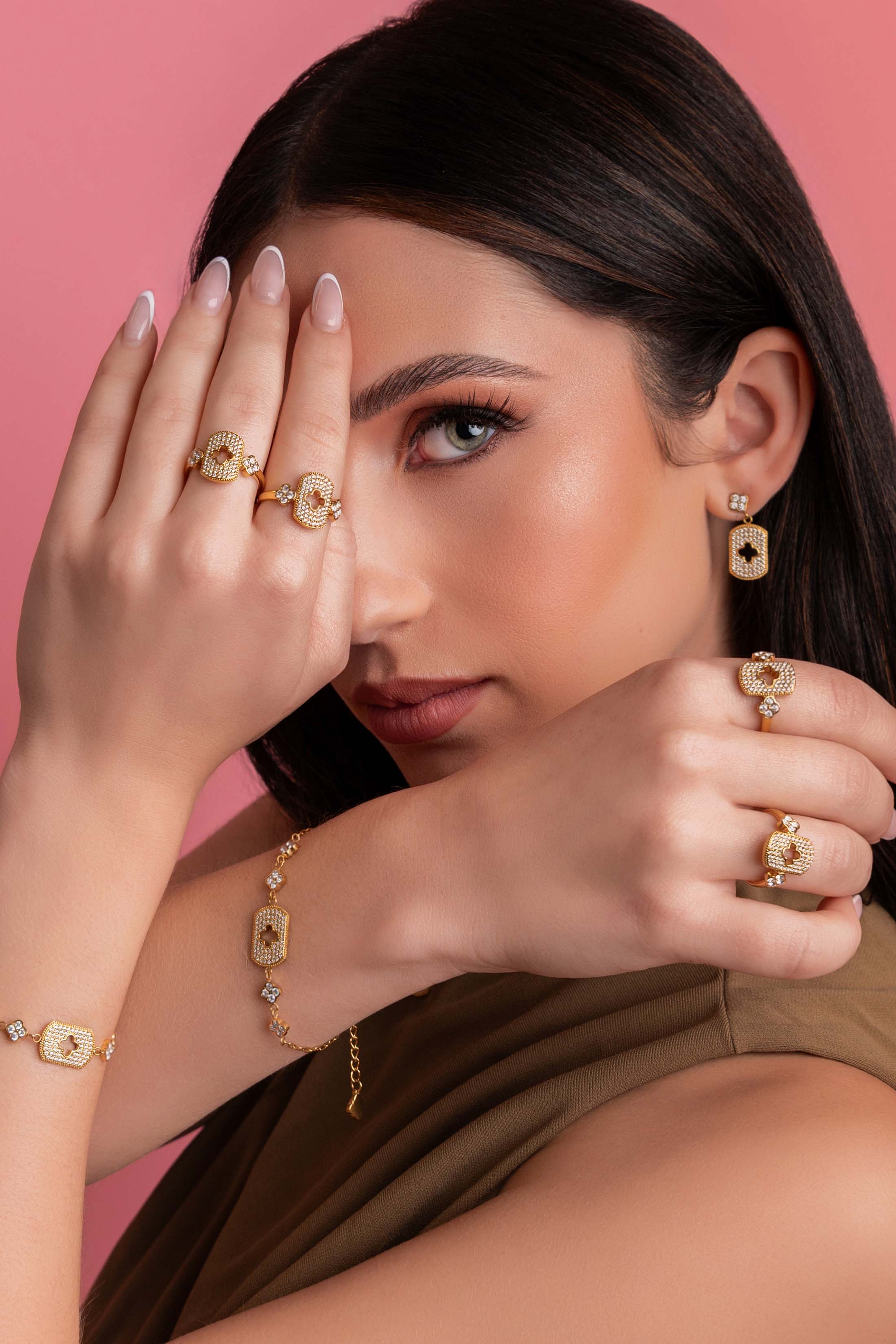 Iconic Pavé Drop Stud Earrings &amp; Necklace Gift Set