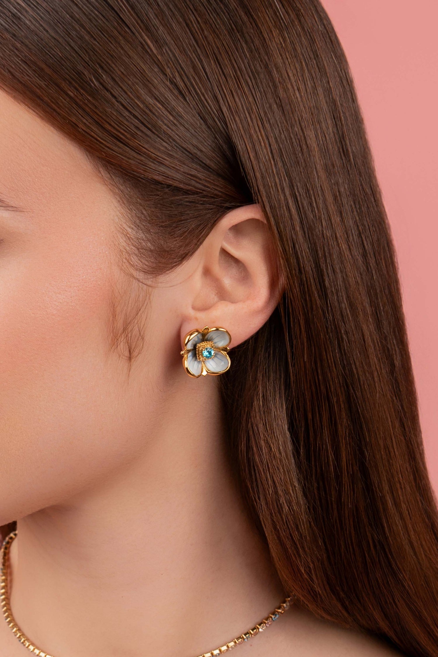 Pimpernell Blu Stud Earring Set