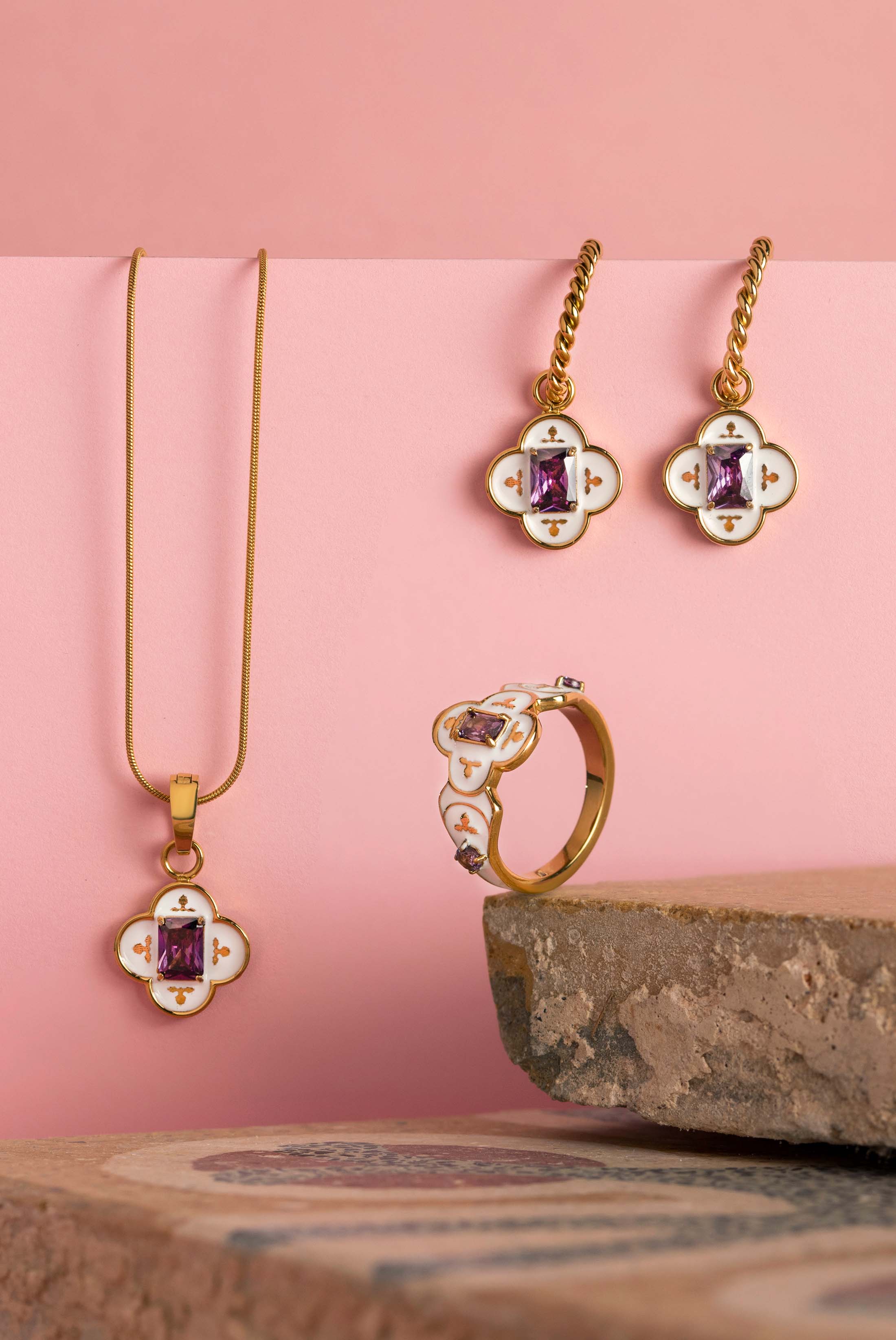 Maltese Tile Royal Purple Ring