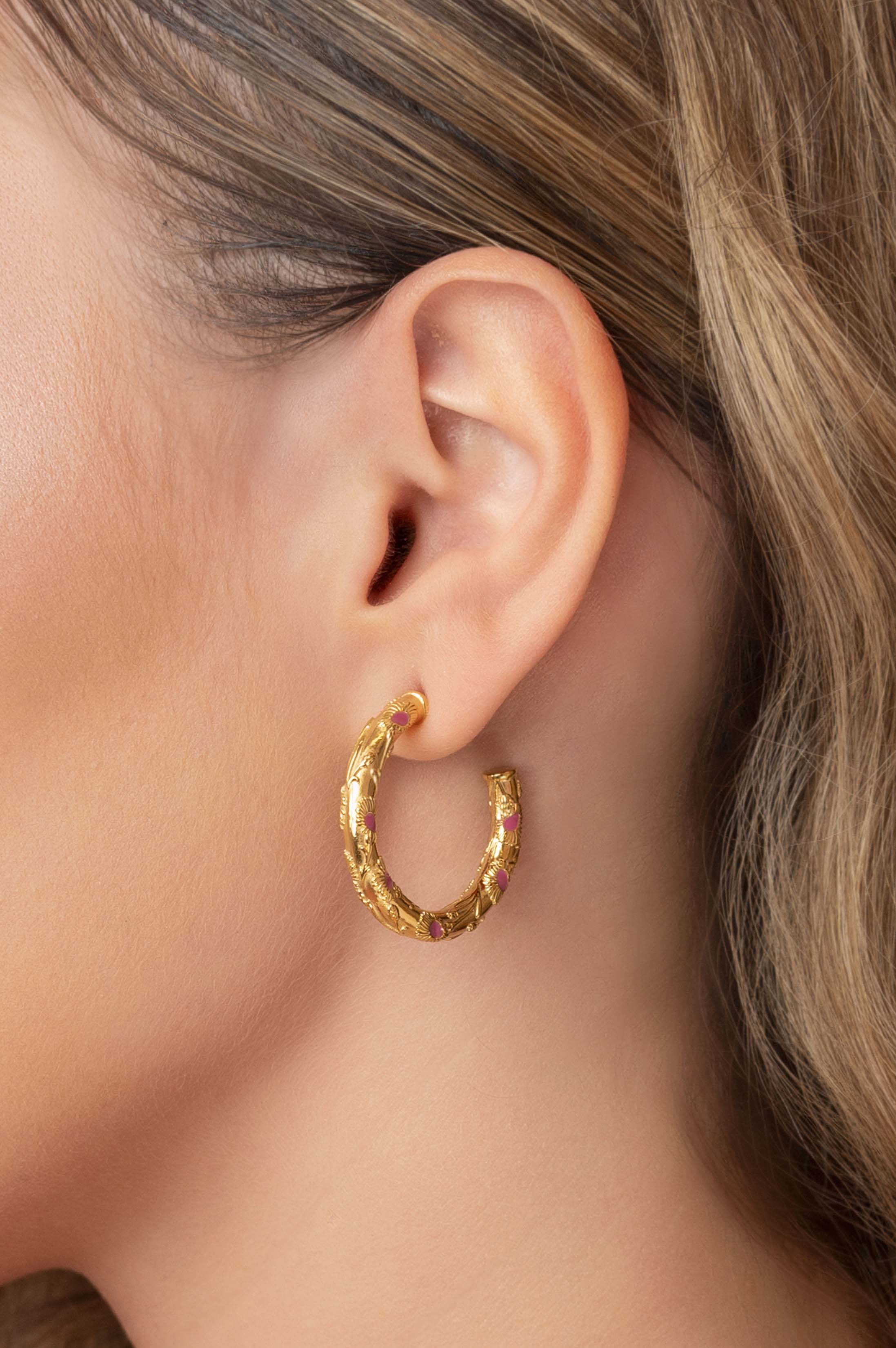 Widnet Il-Baħar Open Hoop Earring Set