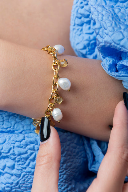 Gaia’s Cable Freshwater Pearl Chain Necklace