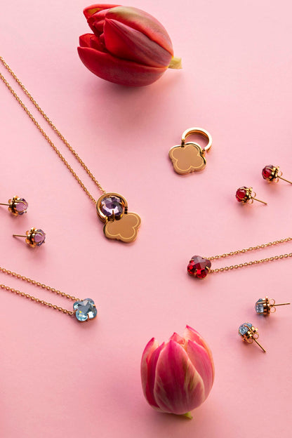 Nanna Stackable Pendant Birthstone Gift Set