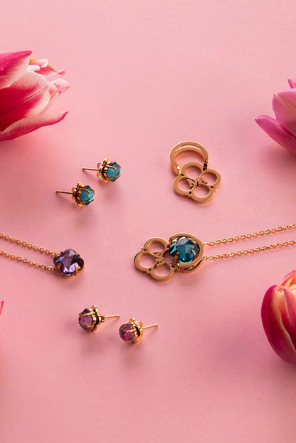 Nanna Stackable Pendant Birthstone Gift Set