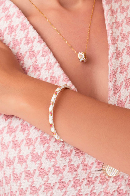 Widnet Il-Baħar Bangle &amp; White Enamel Bangle Gift Set