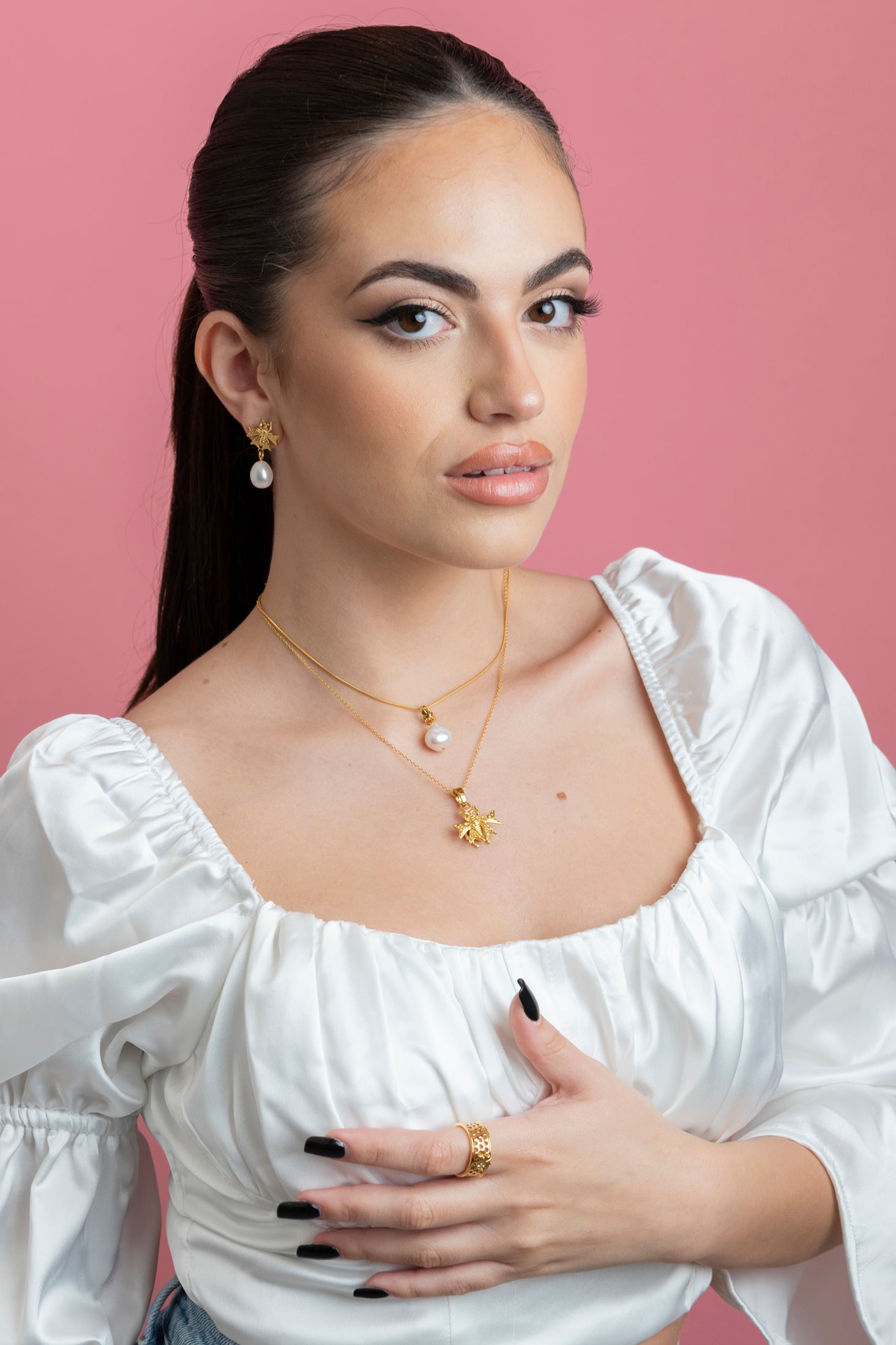 Reġina Perla Drop Earring Set