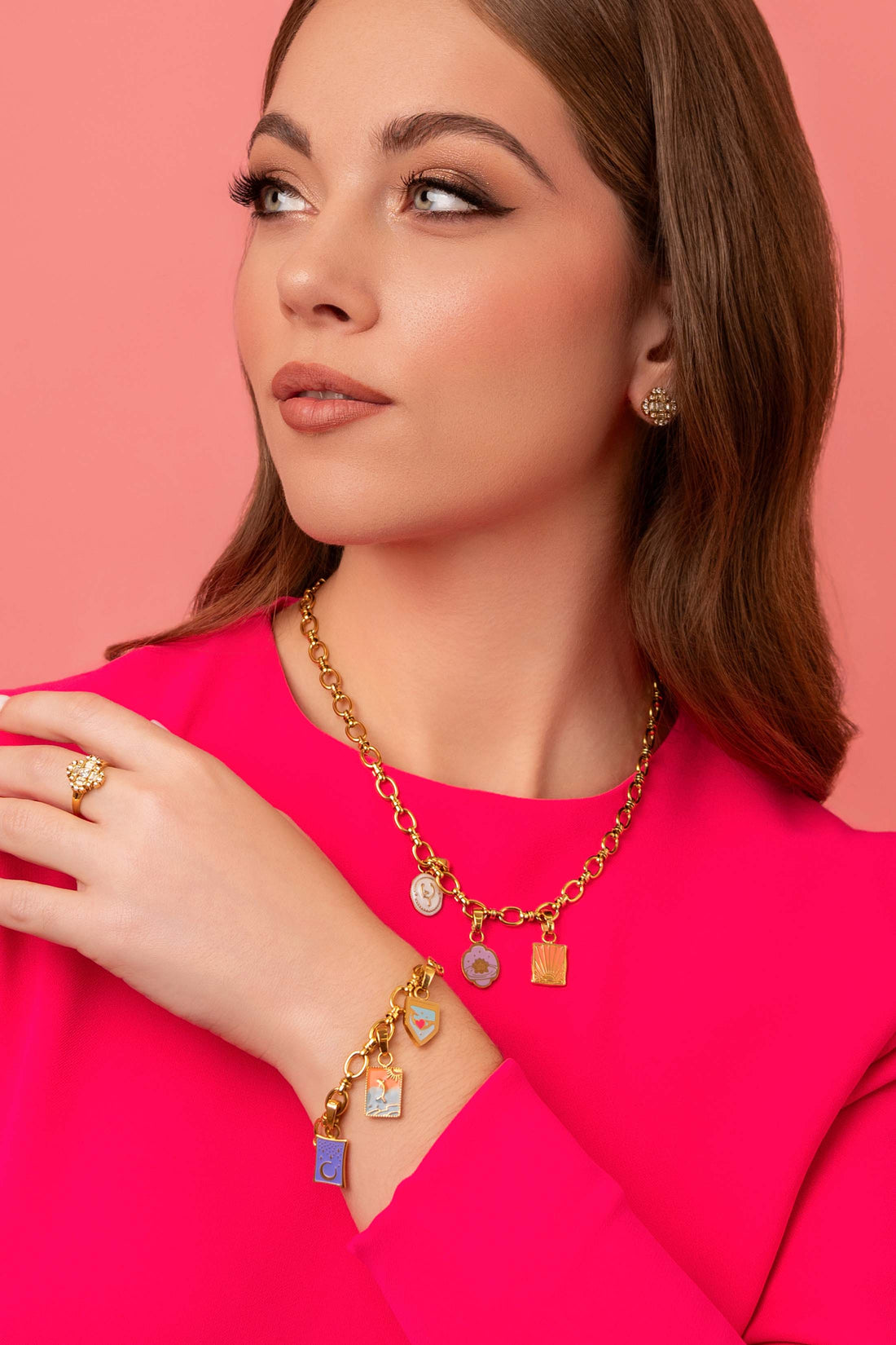 Signature Link Bracelet - Double Charm Gift Set