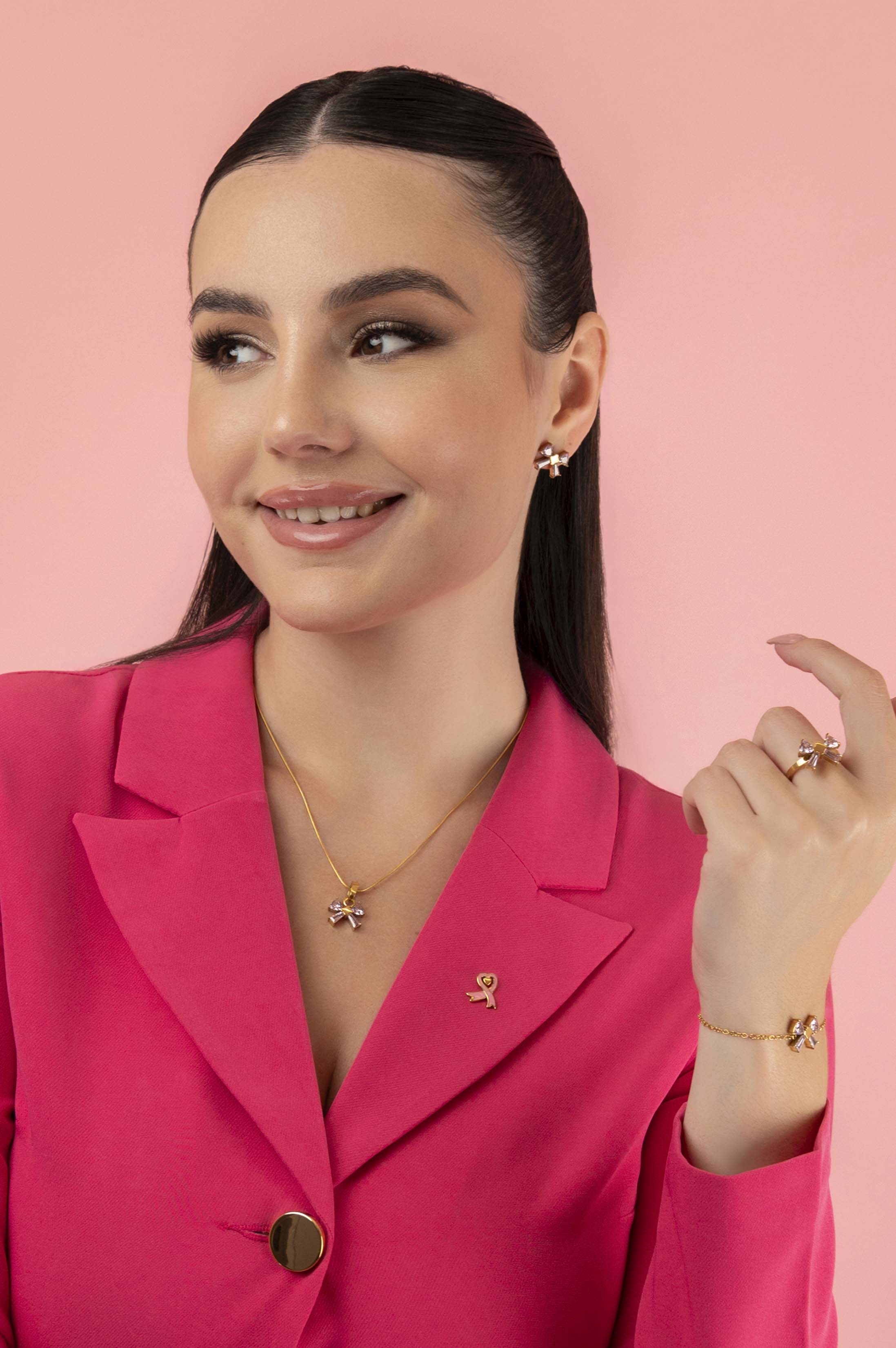 Blushing Bow Ring