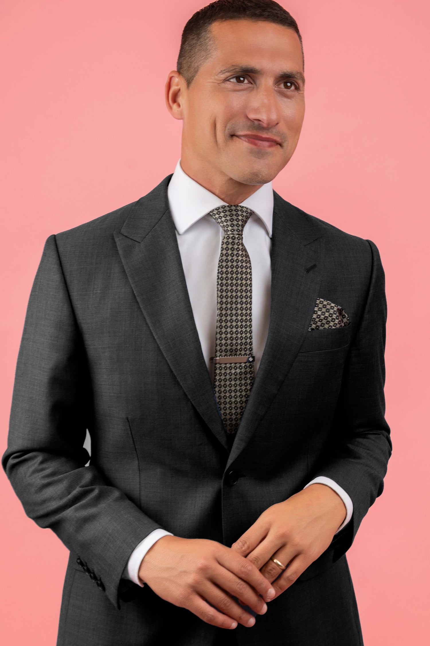 Carisma Black Signature Tie &amp; Pocket Square