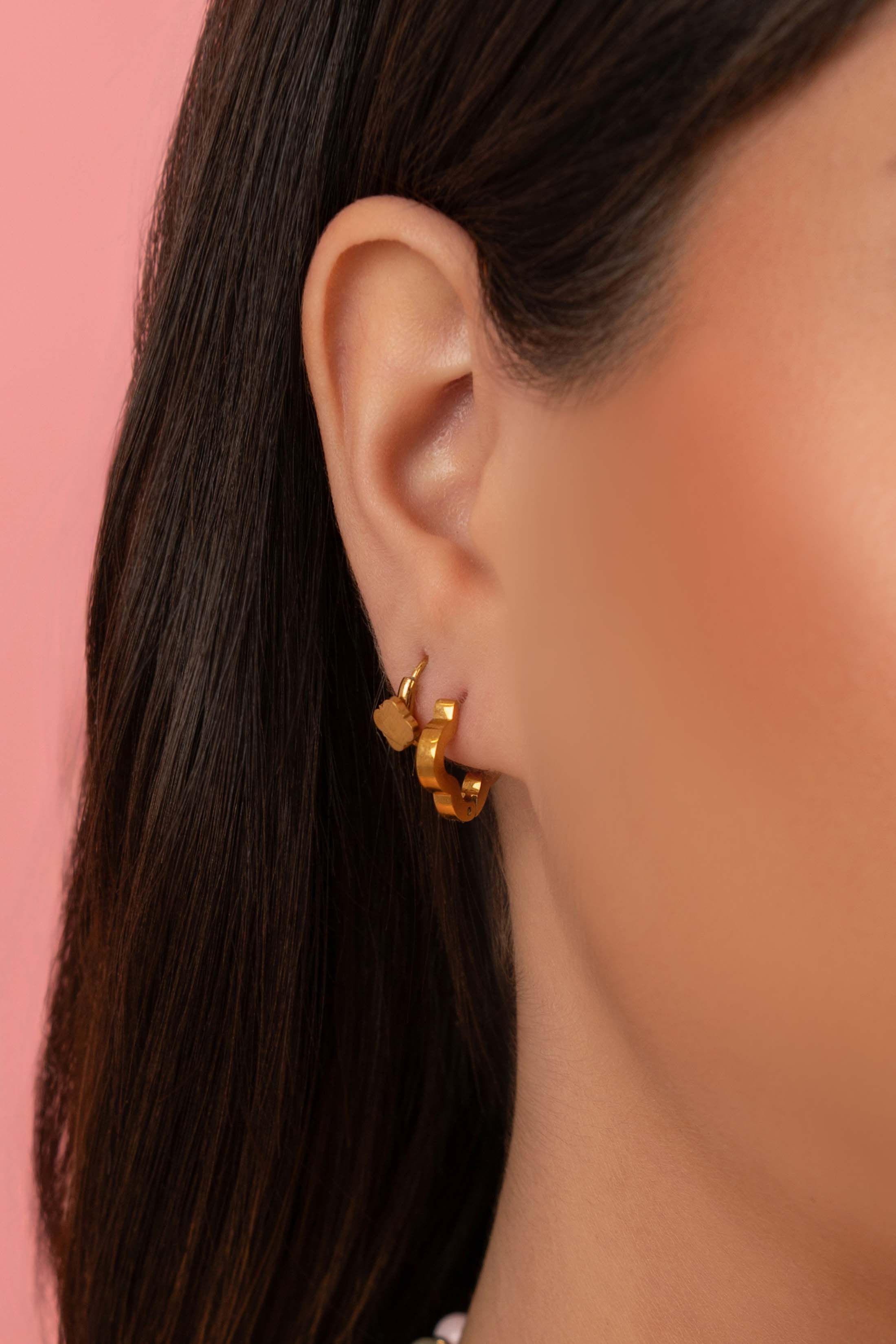 Malachite Pearl Duo Earring Set