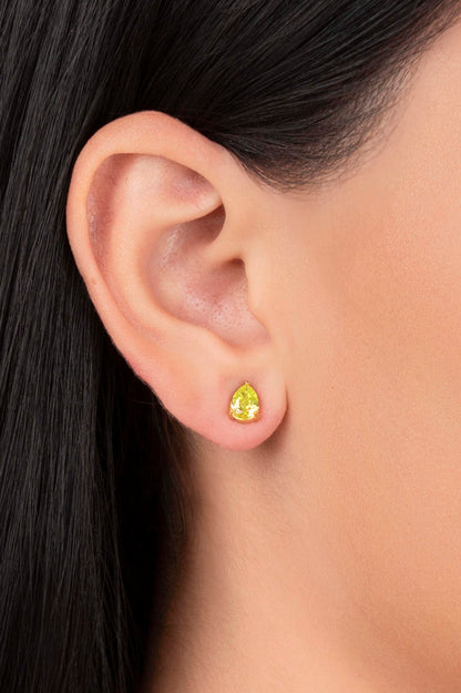Birthstone Studs &amp; Toggle Charm Necklace Gift Set